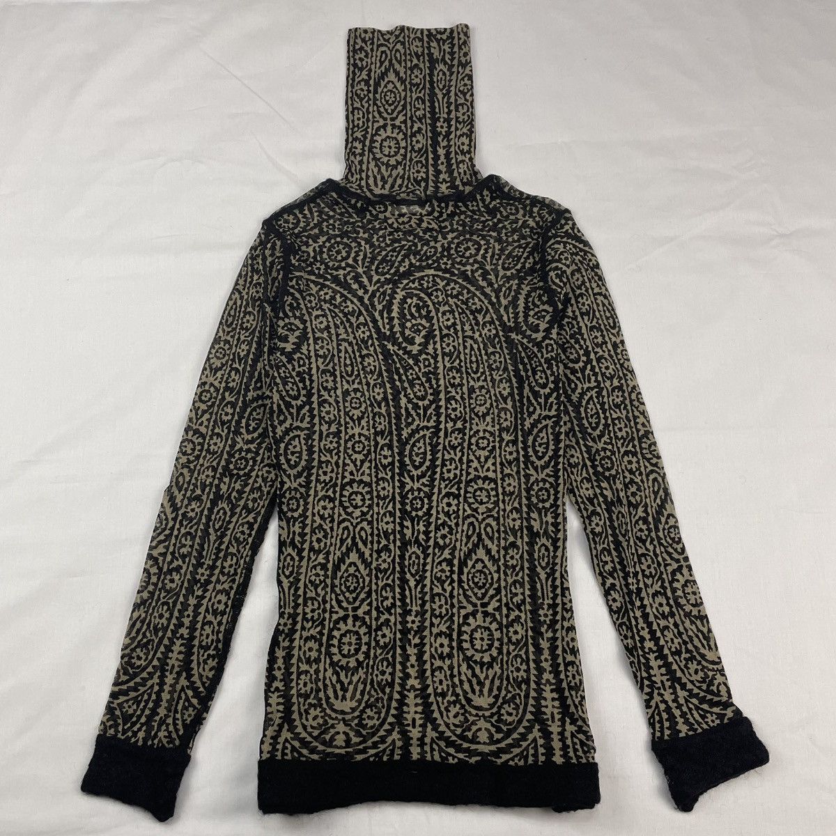 Jean Paul Gaultier Jean Paul Gaultier Arabic Paisley Elastic Mesh Top Vintage Size US S / EU 44-46 / 1 - 3 Thumbnail