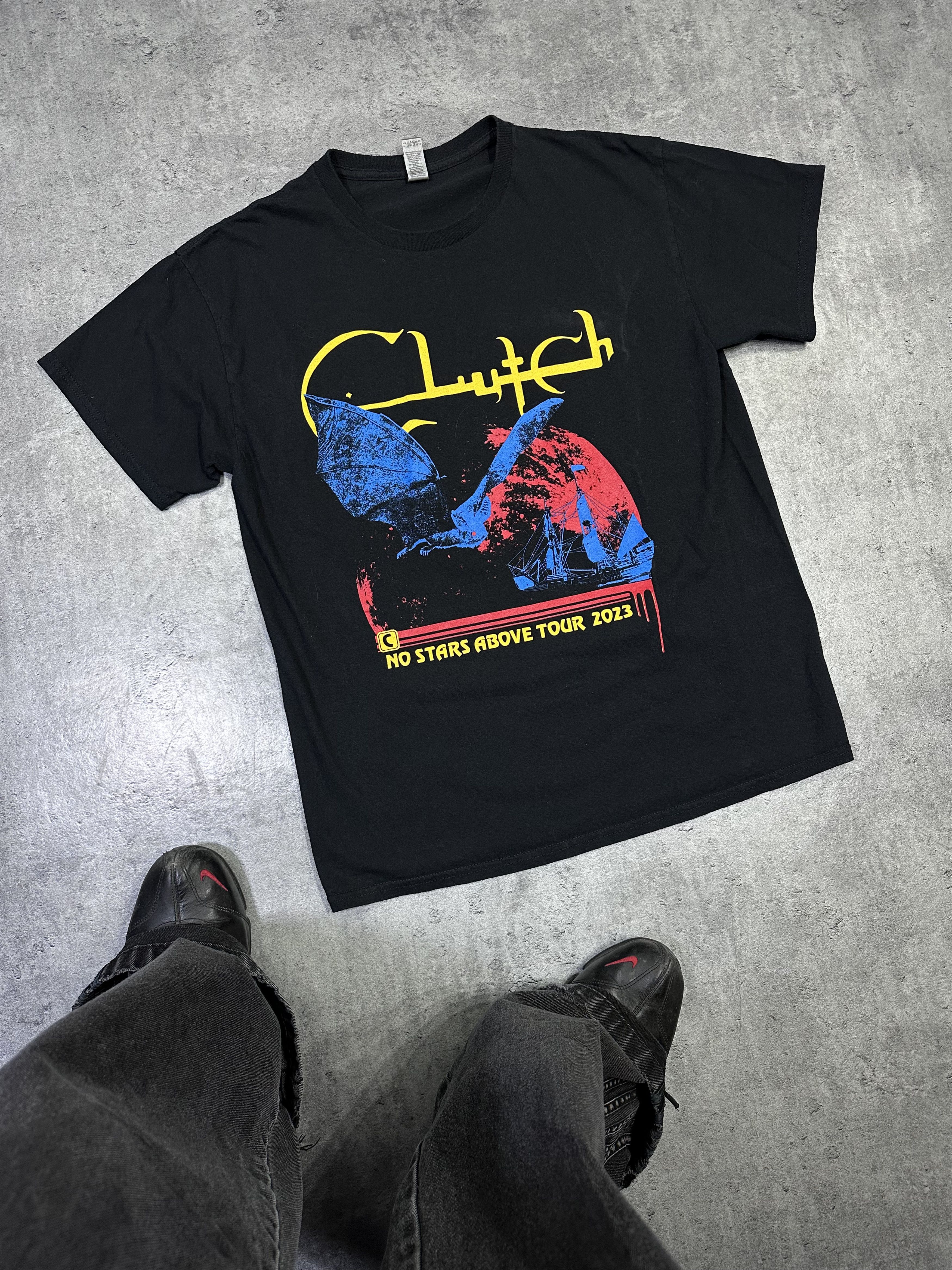 Band Tees Clutch no stars above tour black merch tshirt Size US L / EU 52-54 / 3 - 1 Thumbnail