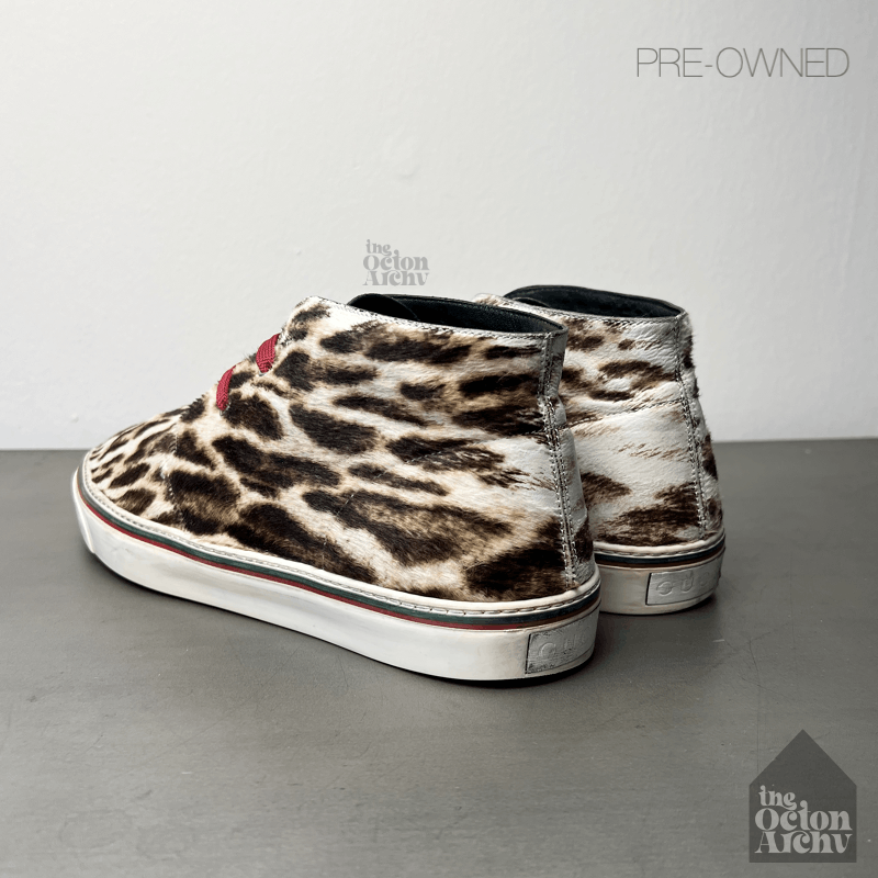 Gucci Gucci Leopard Print Chukka Sneaker 245307 FW2010 Pre-Owned Size US 9 / EU 42 - 2 Thumbnail