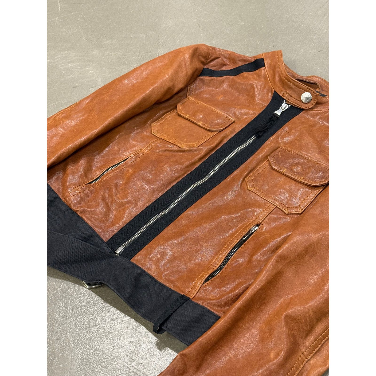 Dolce & Gabbana 2000s Dolce & Gabbana paneled moto jacket Size US S / EU 44-46 / 1 - 5 Thumbnail