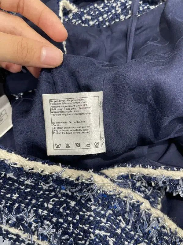 Chanel Chanel Blue Sleeveless A-Line Dress . Size XXS / US 00 / IT 34 - 8 Thumbnail