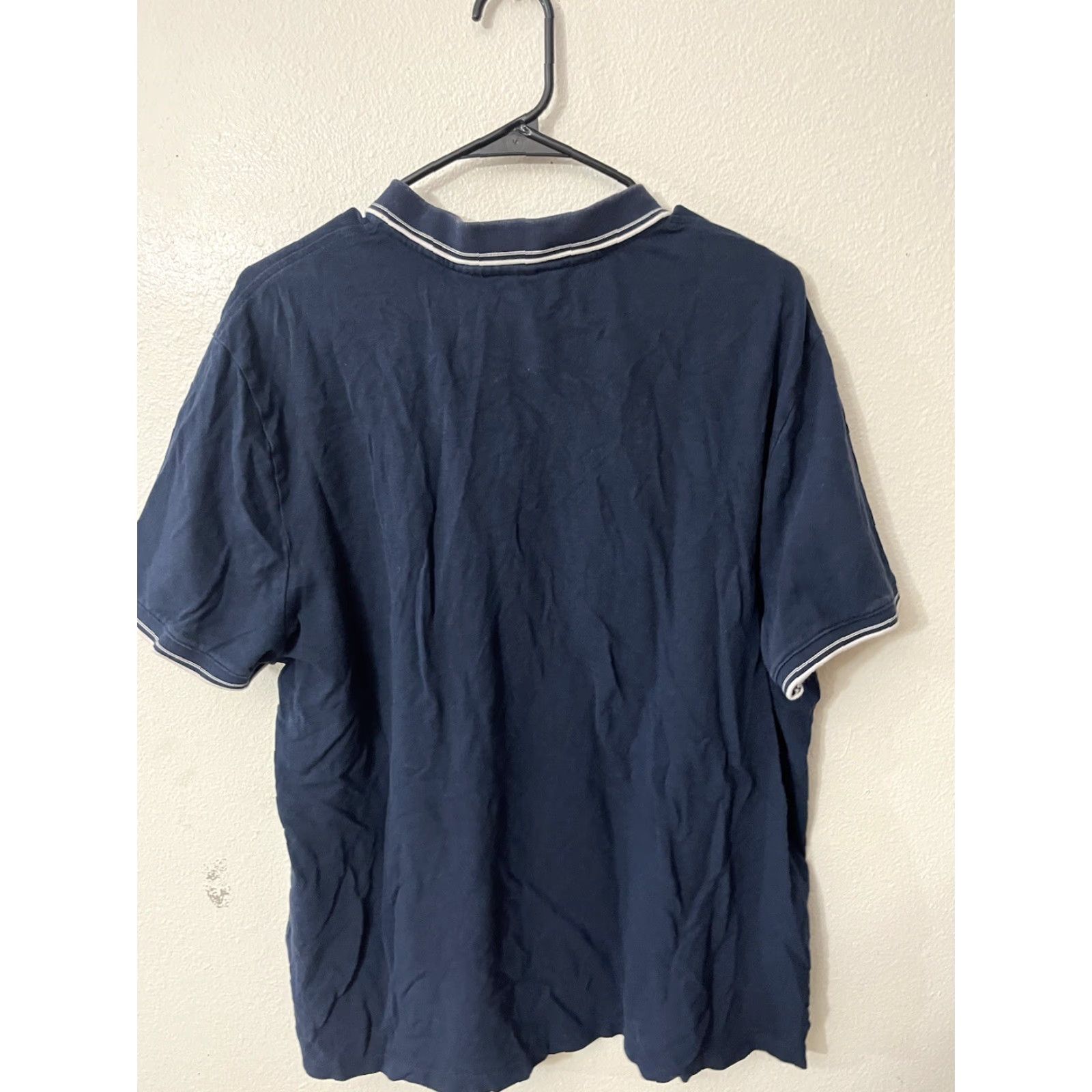 Express VINTAGE Express Polo Shirt Mens XL Navy Blue Short Sleeve 1/4 Zip Logo Lion Preppy Classic Mens Size US XL / EU 56 / 4 - 2 Thumbnail
