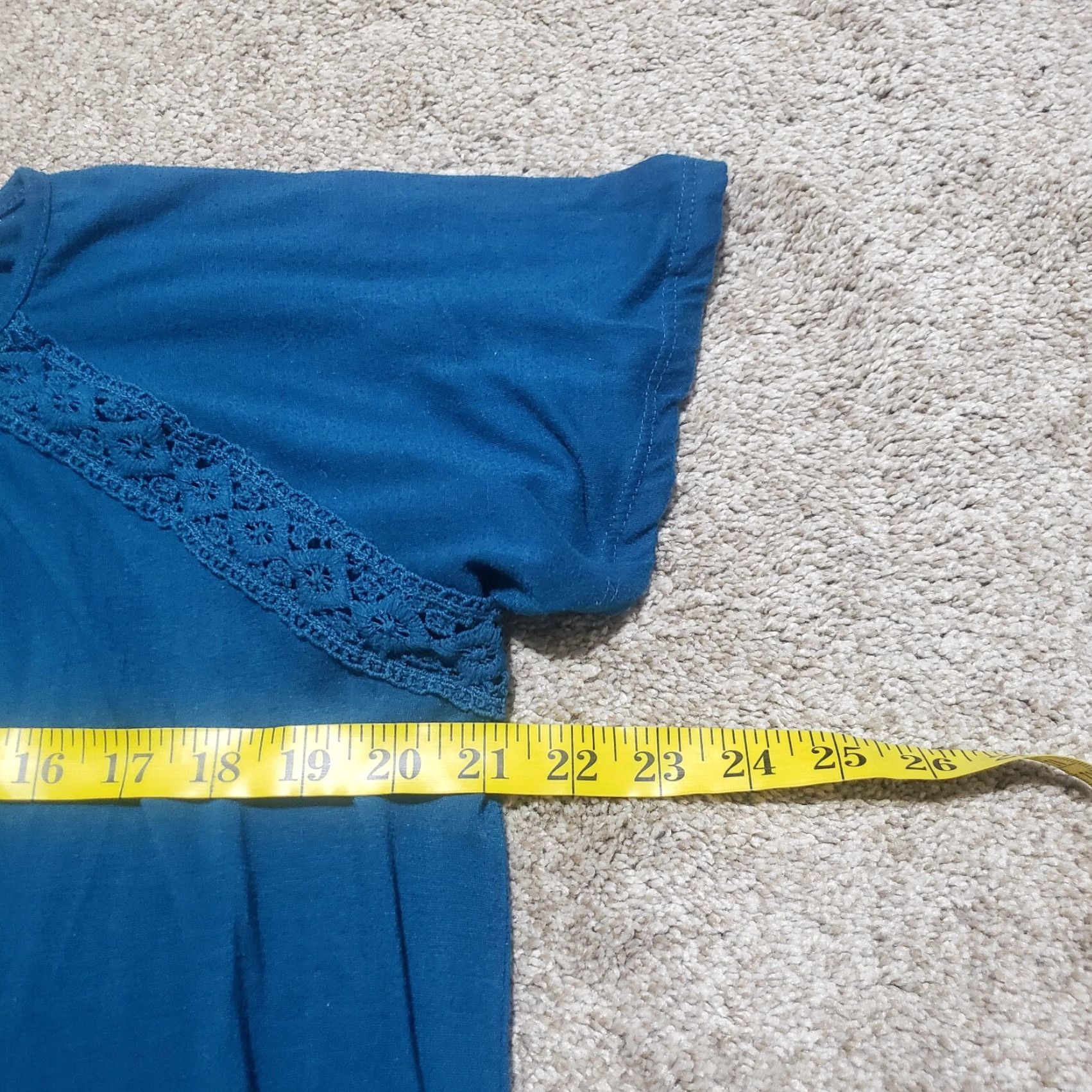 Vintage Jason Maxwell Shirt Women Adult Medium Blue Short Sleeve Blouse 100% Cotton Back 60% Cotton/40% Polyester Floral Modern Size M / US 6-8 / IT 42-44 - 5 Thumbnail