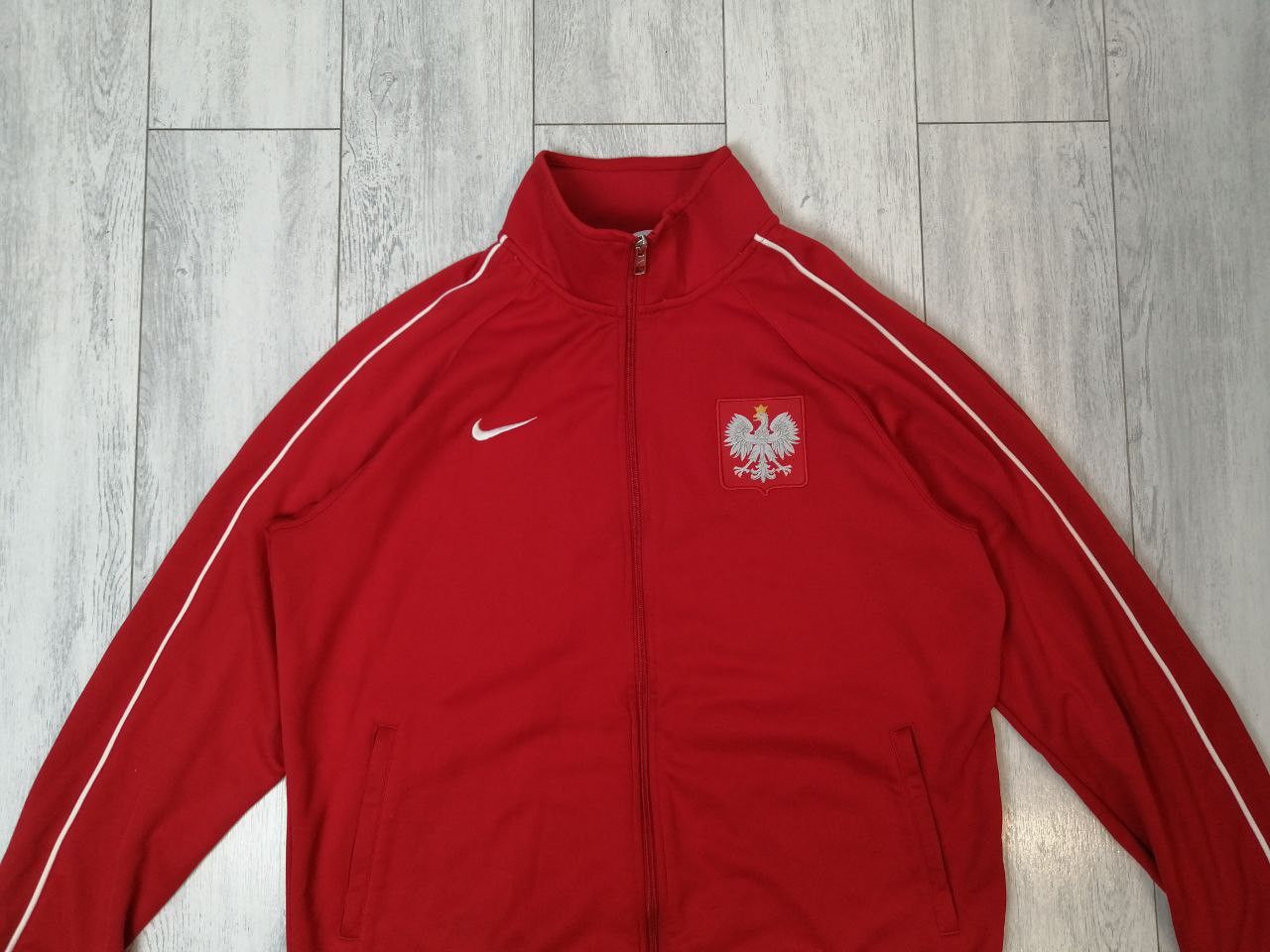 Nike 2009 Poland National Team Home Football Jacket, Nike, Size L Size US L / EU 52-54 / 3 - 2 Thumbnail