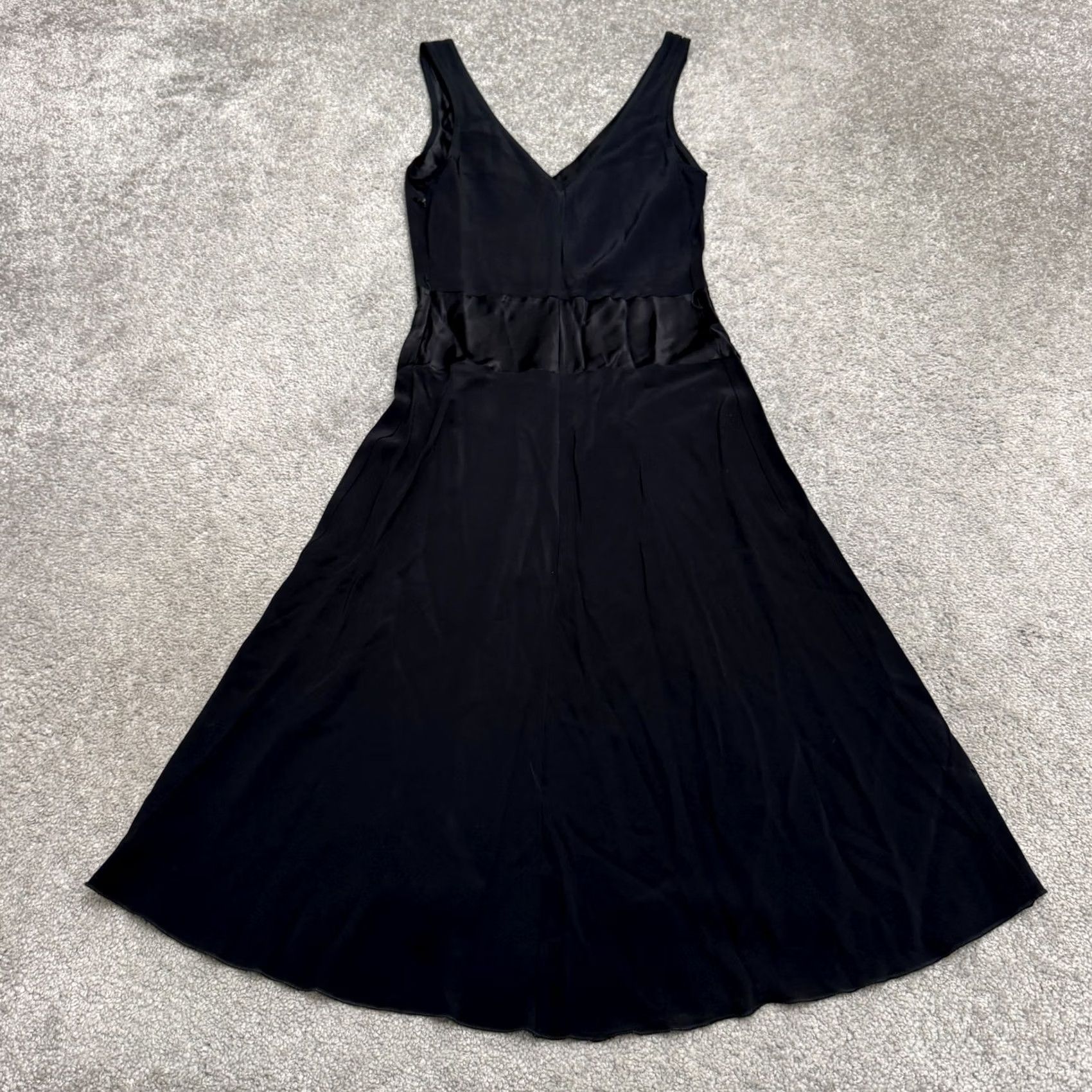 Bebe VINTAGE BeBe Midi Dress Womens Small Black Y2K A-Line Slip V-Neck Satin Size S / US 4 / IT 40 - 2 Thumbnail
