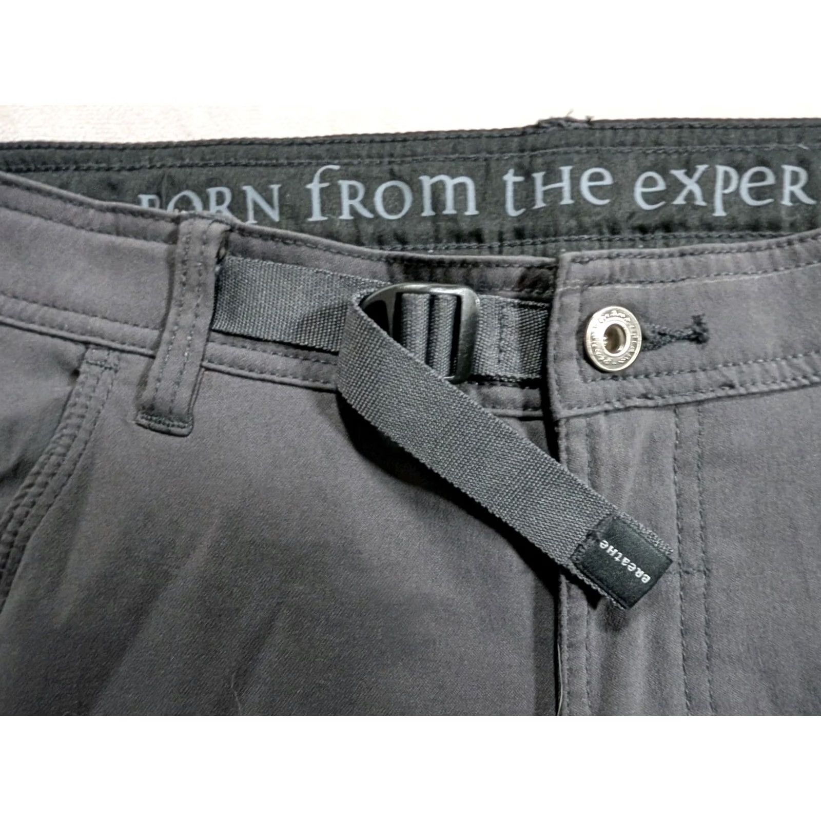 Prana prAna Zion Pants Men Regular 32x32 Gray Belted Cargo Roll Up Outdoor Hiking Pants Cargo Size US 32 / EU 48 - 5 Thumbnail