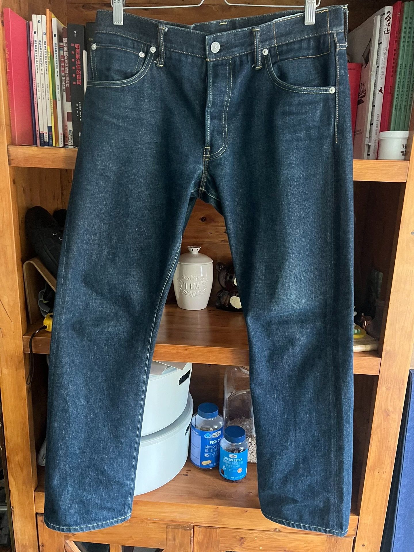 Visvim visvim red ear raw denim straight jeans Size US 34 / EU 50 - 1 Thumbnail