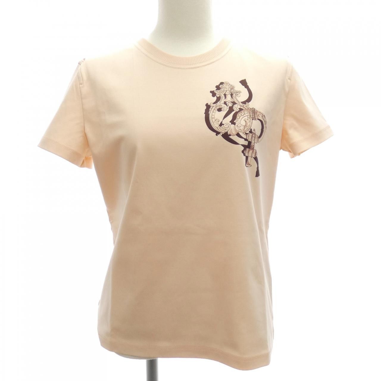 Hermes Hermes Hermes Cartouche Cotton TShirt Textile T-Shirts DUTY FREE for USA Size ONE SIZE - 1 Thumbnail