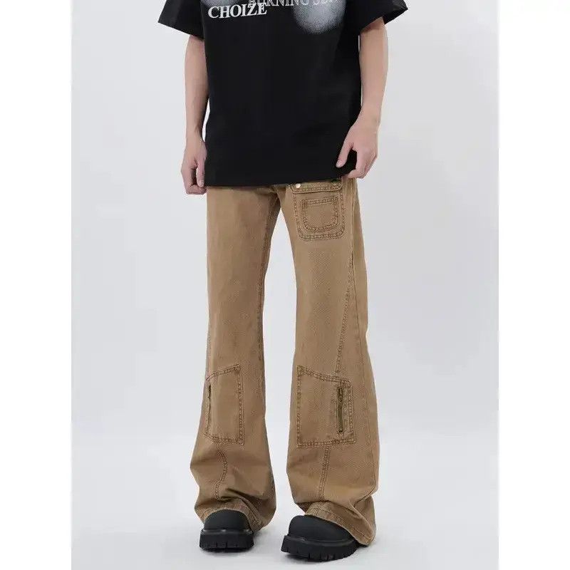 Japanese Brand Retro loose wide leg slightly flared jeans Size US 32 / EU 48 - 3 Thumbnail
