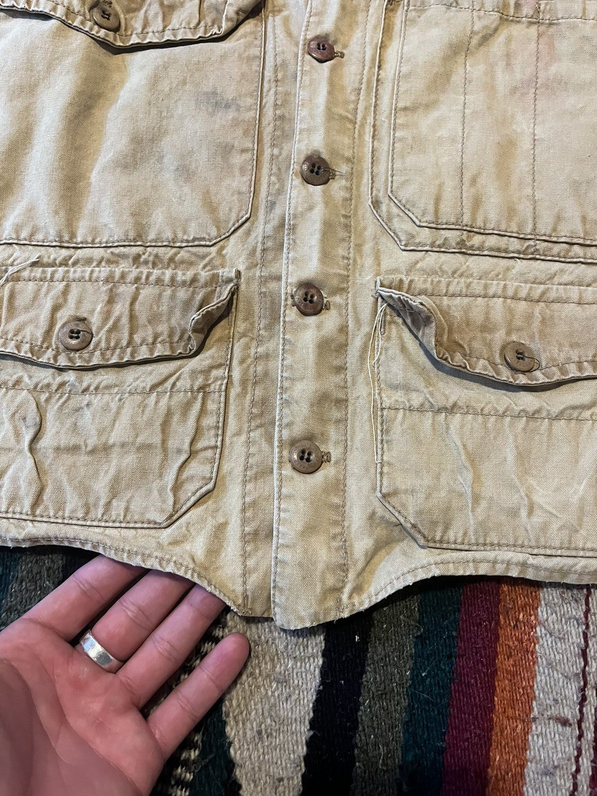 Vintage Vintage cropped canvas vest like visvim RARE Size US M / EU 48-50 / 2 - 9 Thumbnail