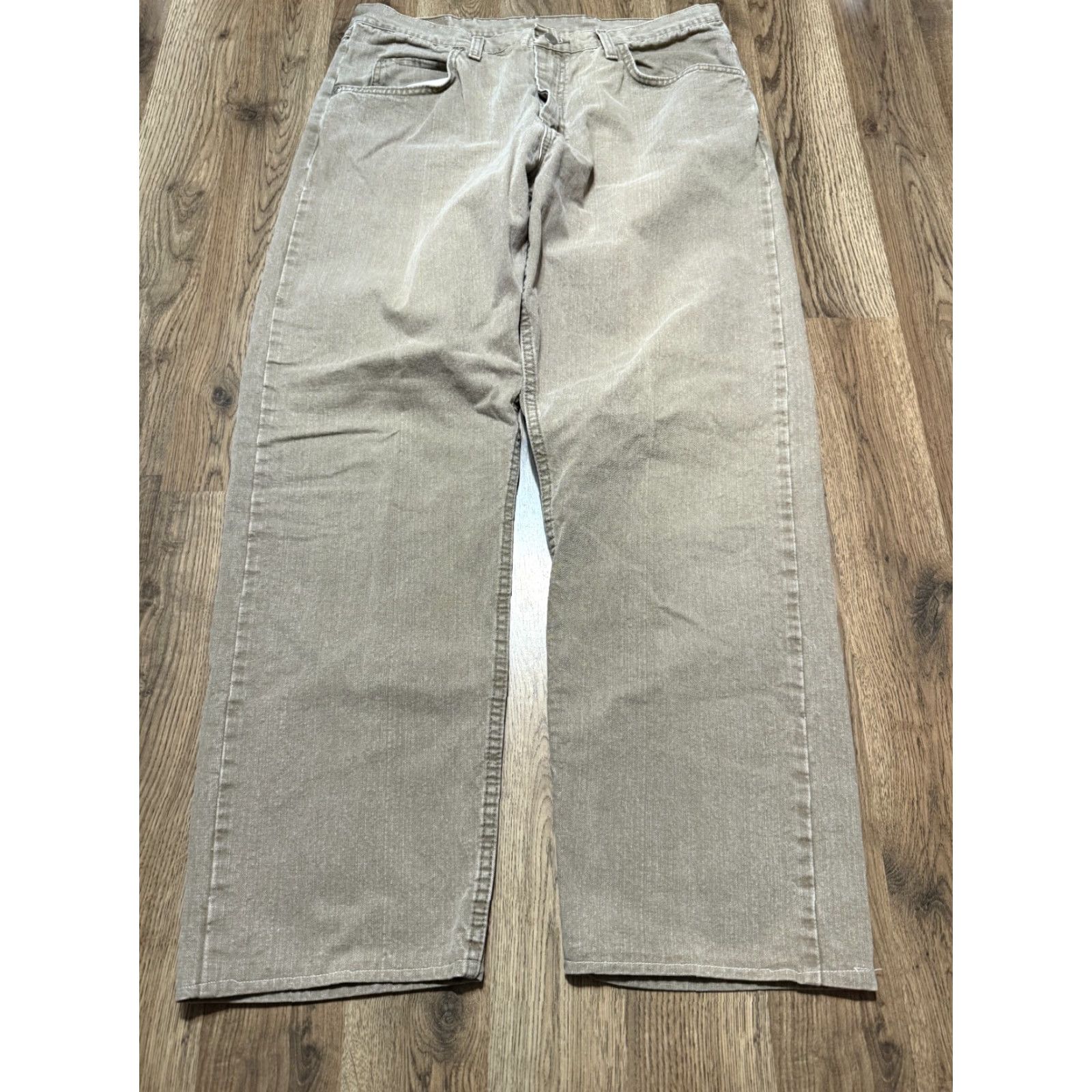 Wrangler Wrangler Jeans, Men's Size 36x28.5, Brown, Straight Leg, 5-Pocket, Medium Wash, Denim, Regular Fit, Cotton, Vintage: No, Brown, Jeans, Men Size US 36 / EU 52 - 2 Thumbnail