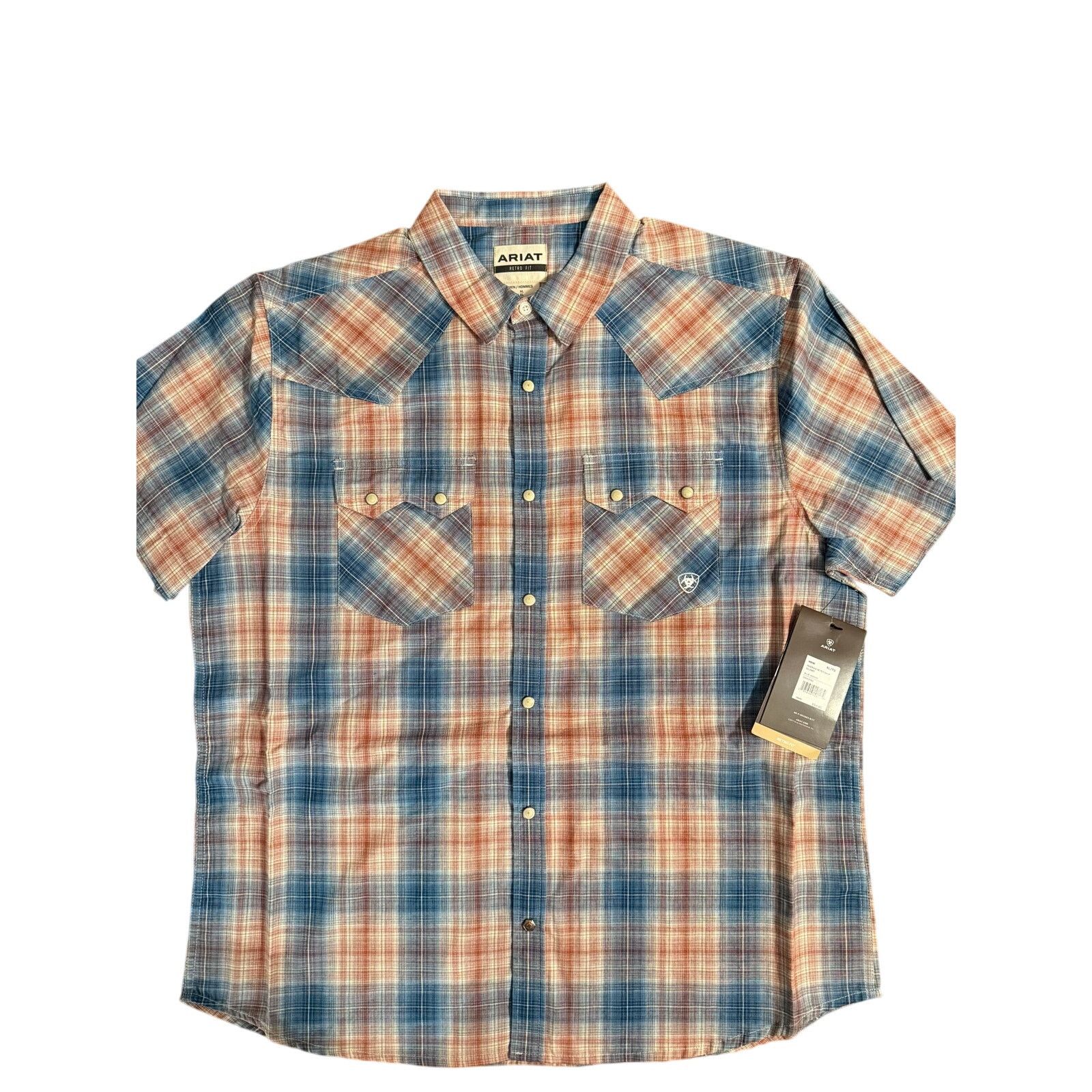 Ariat Ariat Hadrian Retro Fit Shirt Blue Heaven Size XL Size US XL / EU 56 / 4 - 1 Thumbnail