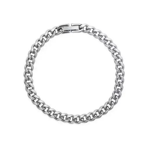 Jewelry × Vintage Fashion Silver Titanium Steel Men's Bracelet Size ONE SIZE - 4 Thumbnail