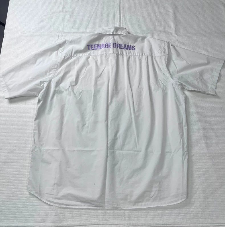 Raf Simons Raf simons White embroidered short-sleeved shirt Size US M / EU 48-50 / 2 - 9 Thumbnail