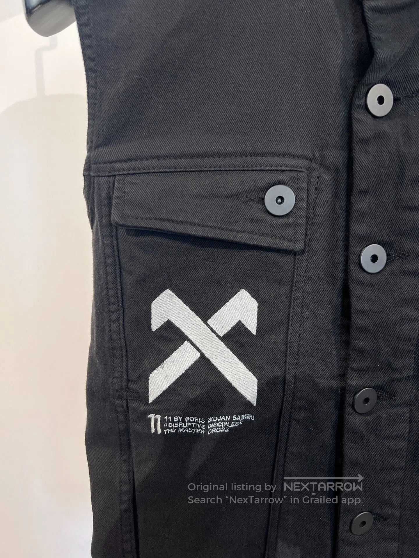 11 By Boris Bidjan Saberi Boris Bidjan Saberi 11by BBS V3 Denim Hunting Vest. Size US S / EU 44-46 / 1 - 4 Thumbnail