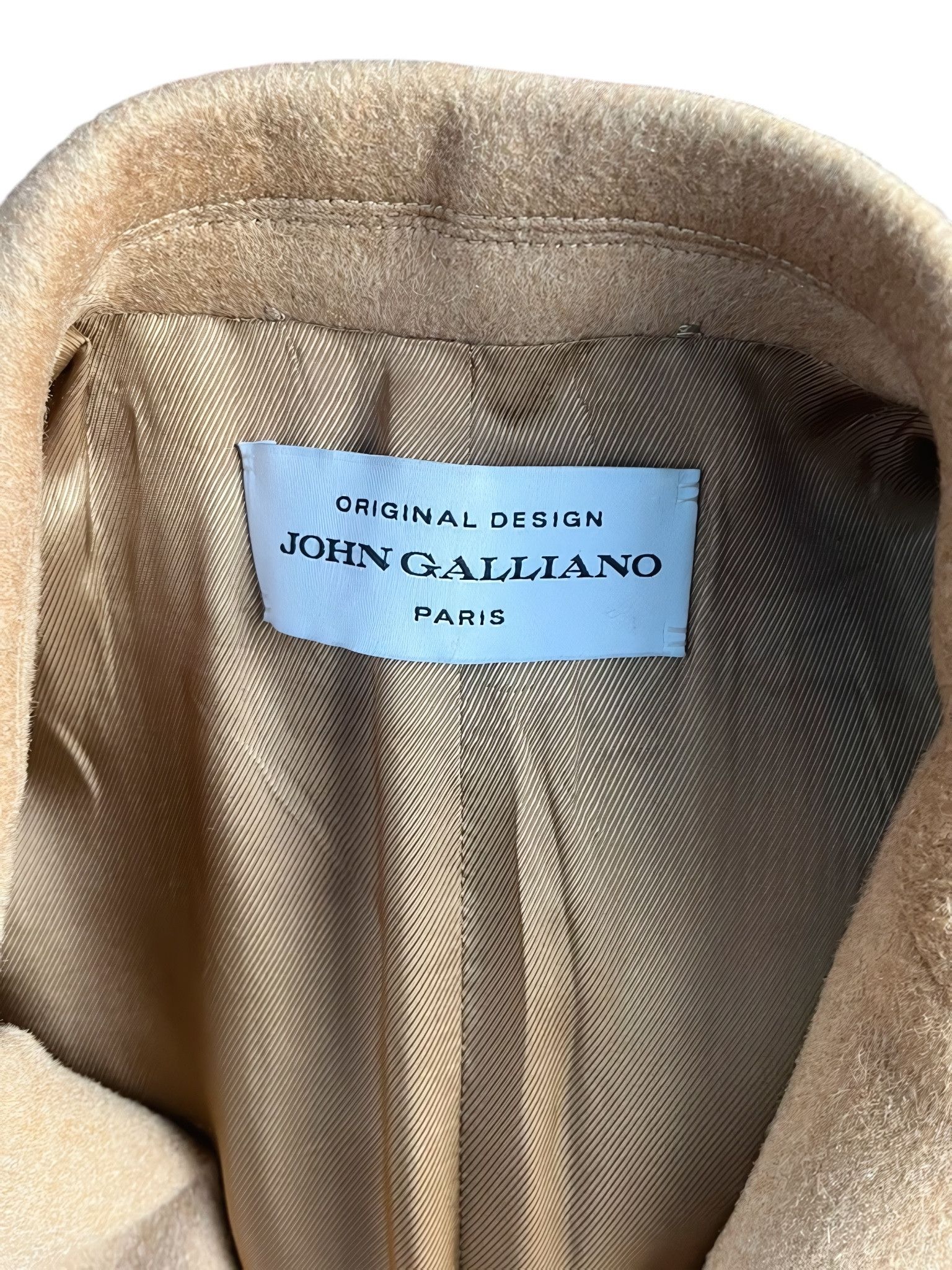 John Galliano F/W 2018 CAMEL WOOL CASHMERE COAT Size US M / EU 48-50 / 2 - 3 Thumbnail