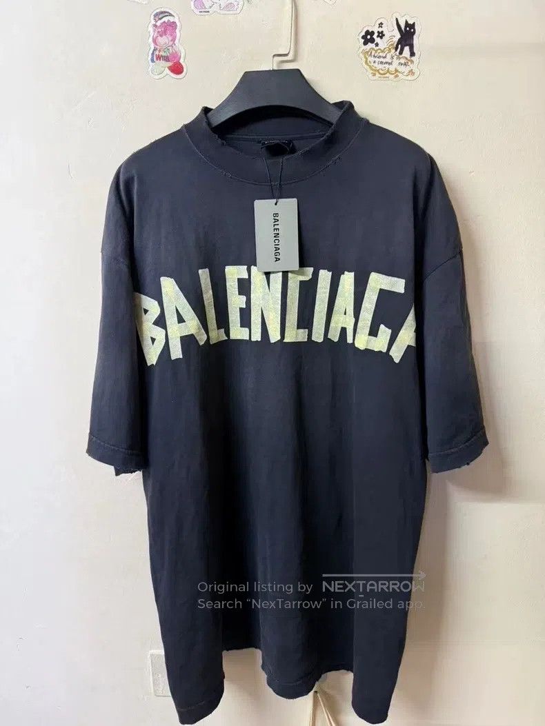 Balenciaga Balenciaga Masking Tape Short Sleeve Size US M / EU 48-50 / 2 - 1 Thumbnail