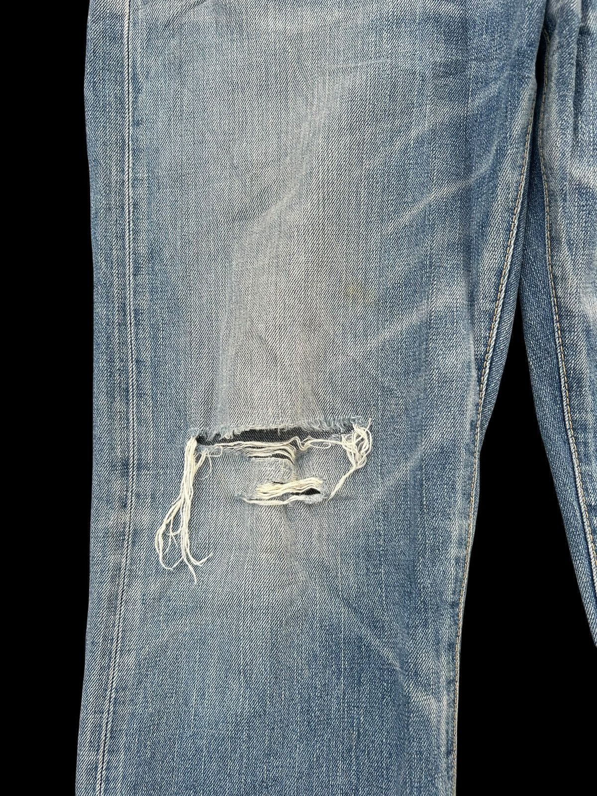 Japanese Brand × Kapital × Vintage Edwin Selvedge Buckle Back Distressed Denim Jeans Size US 33 - 5 Thumbnail