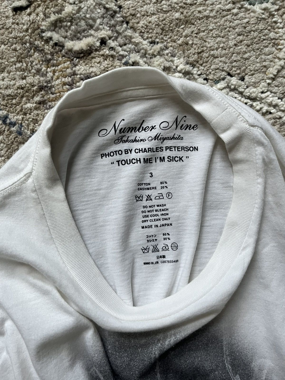 Number (N)ine OG Number (N)ine AW09 Kurt Cobain Photo Tee Touch Me Im Sick Size US L / EU 52-54 / 3 - 3 Thumbnail