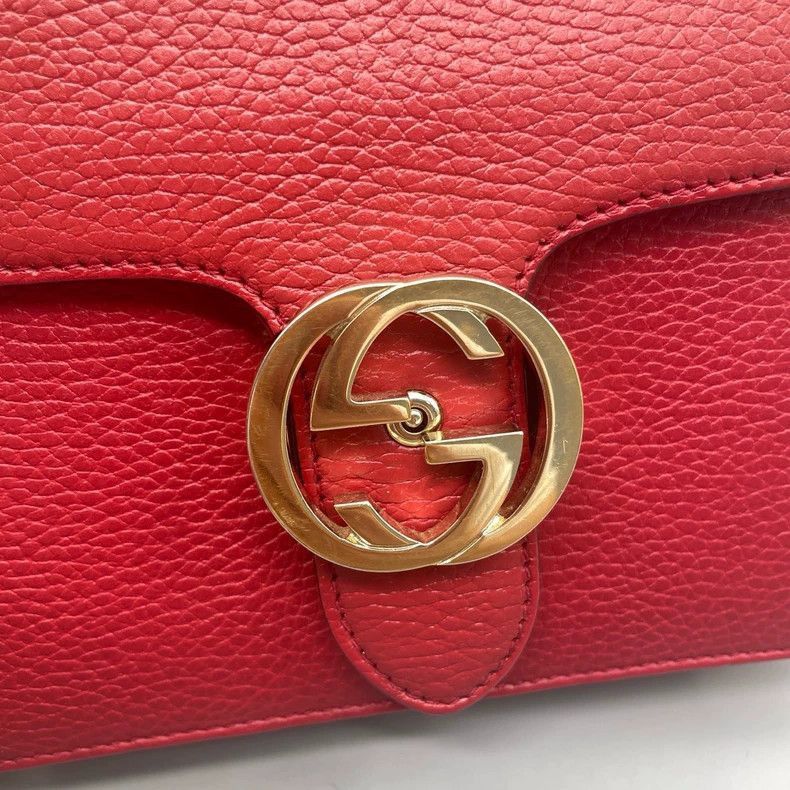 Gucci Gucci Small Accordion Chain Bag in Red-2506 Size ONE SIZE - 6 Thumbnail