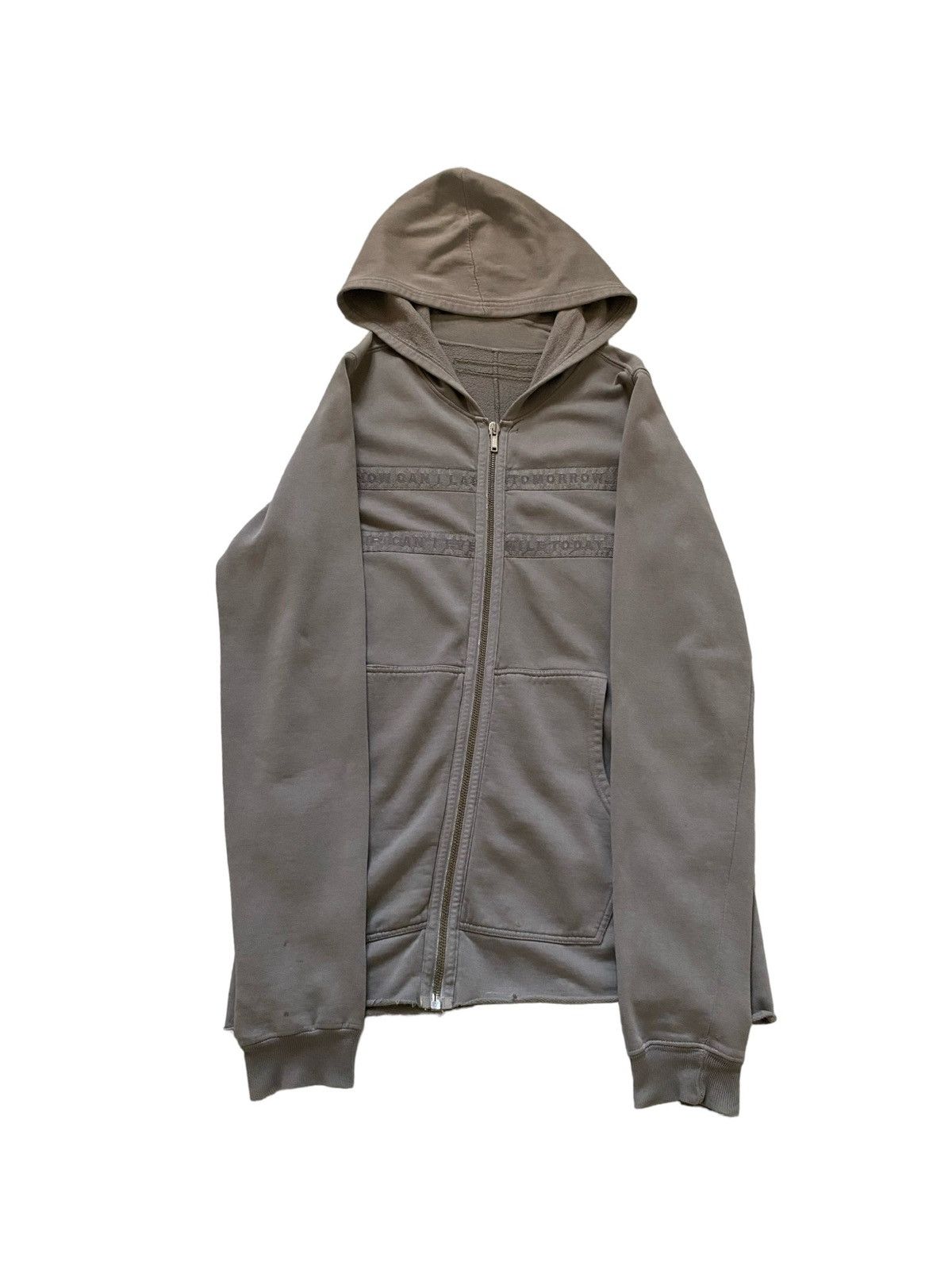 image of Olmar Mirta x Rick Owens 07 Suicidal Tendencies Hoodie in Grey, Men's (Size Large)
