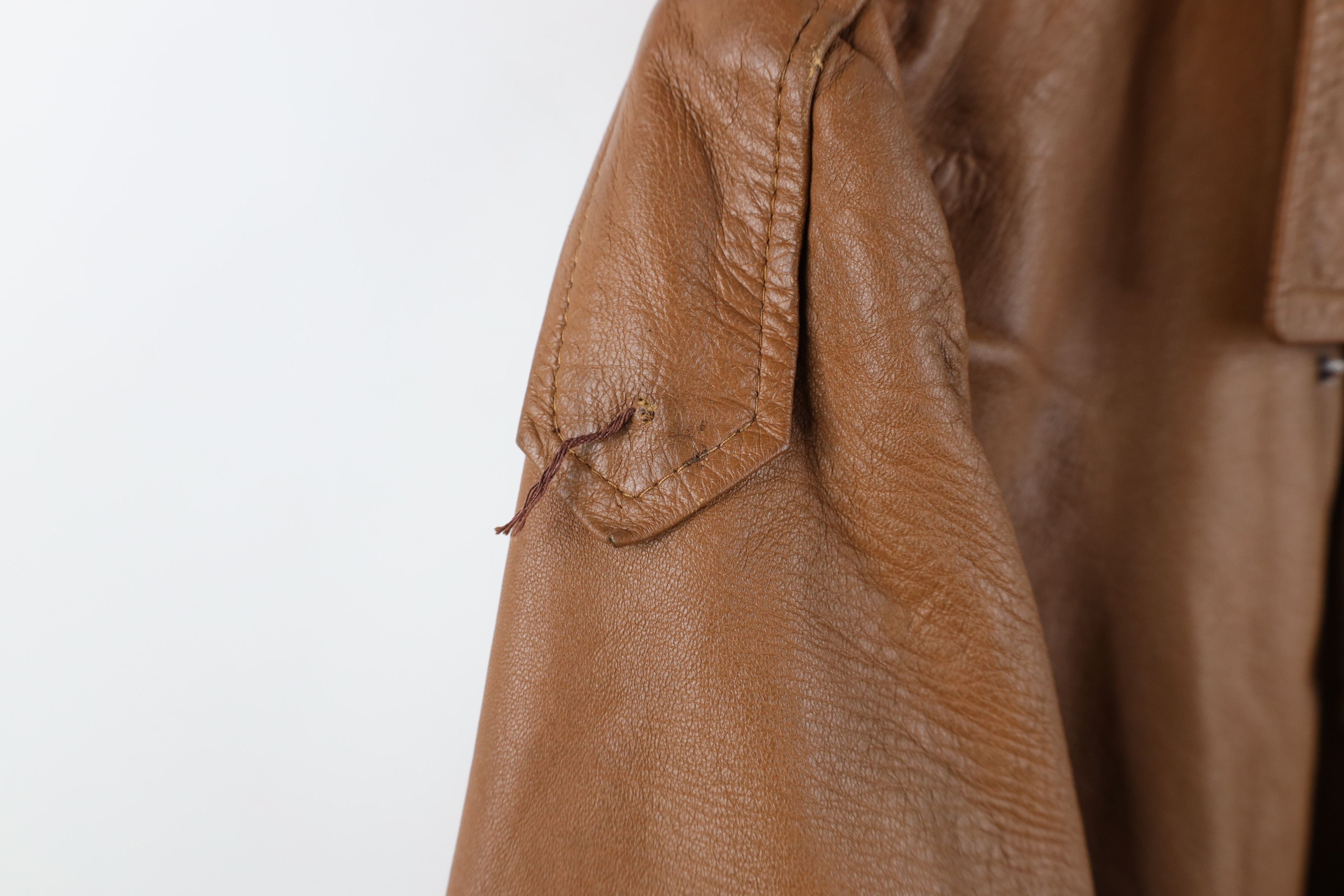 Vintage Vintage 70s Streetwear Breasted Leather Jacket Pimp Brown Size US L / EU 52-54 / 3 - 7 Thumbnail