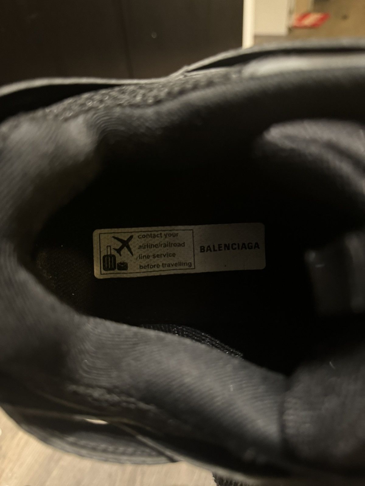 Balenciaga BALENCIAGA Black Track LED Runners Size US 12 / EU 45 - 7 Thumbnail
