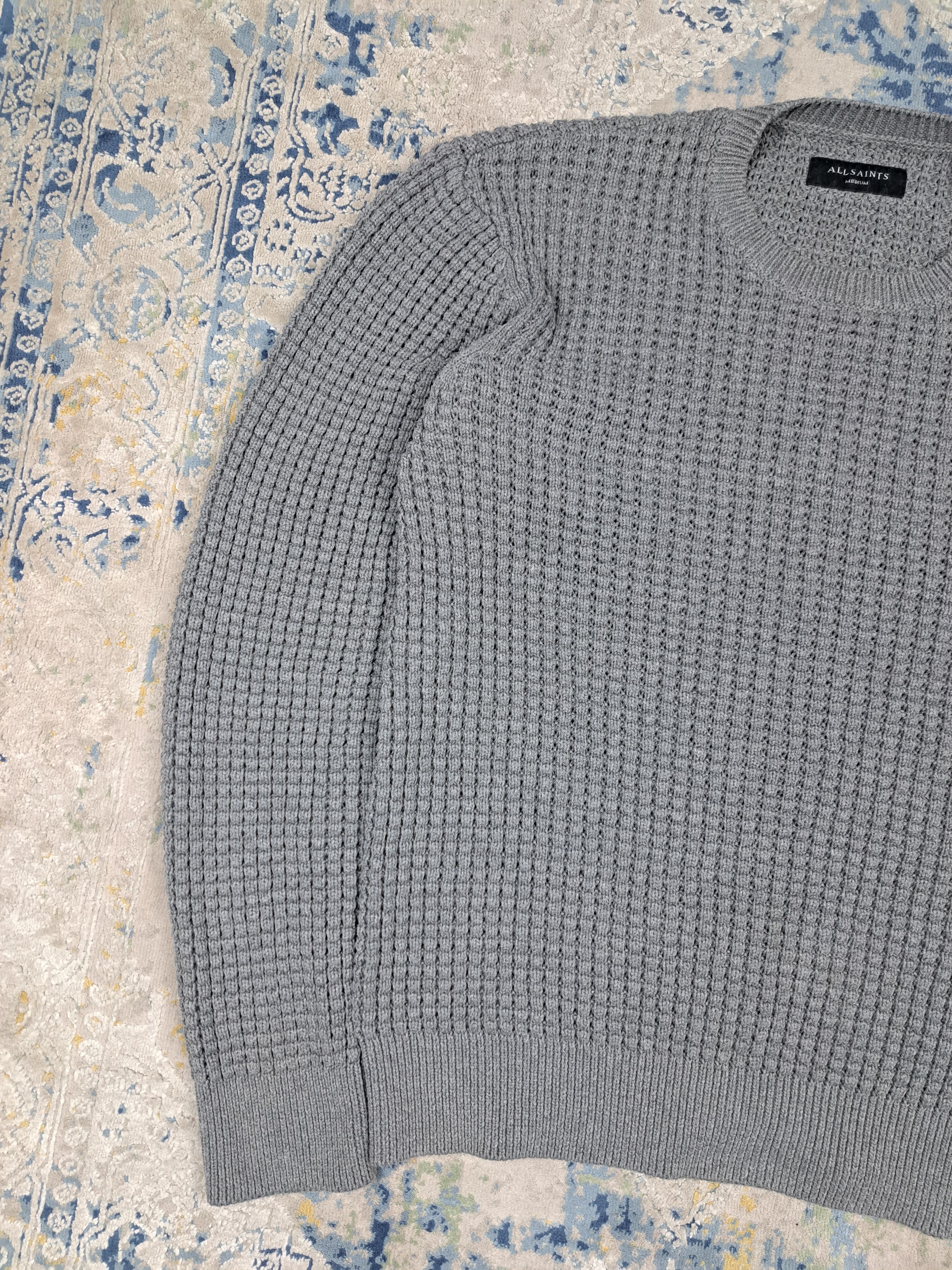 Allsaints Allsaints Waffle Knit Sweater Archive Old Money Size US M / EU 48-50 / 2 - 3 Thumbnail