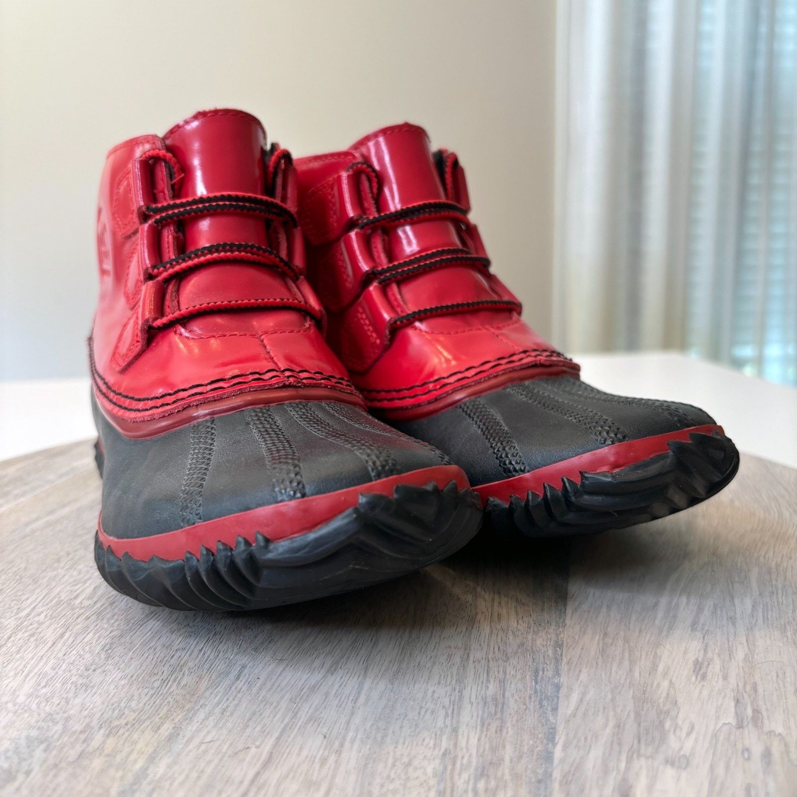 SOREL Sorel Red Duck Boots Waterproof Lace Up Snow Boots Sz 8 Size US 8 / IT 38 - 5 Thumbnail