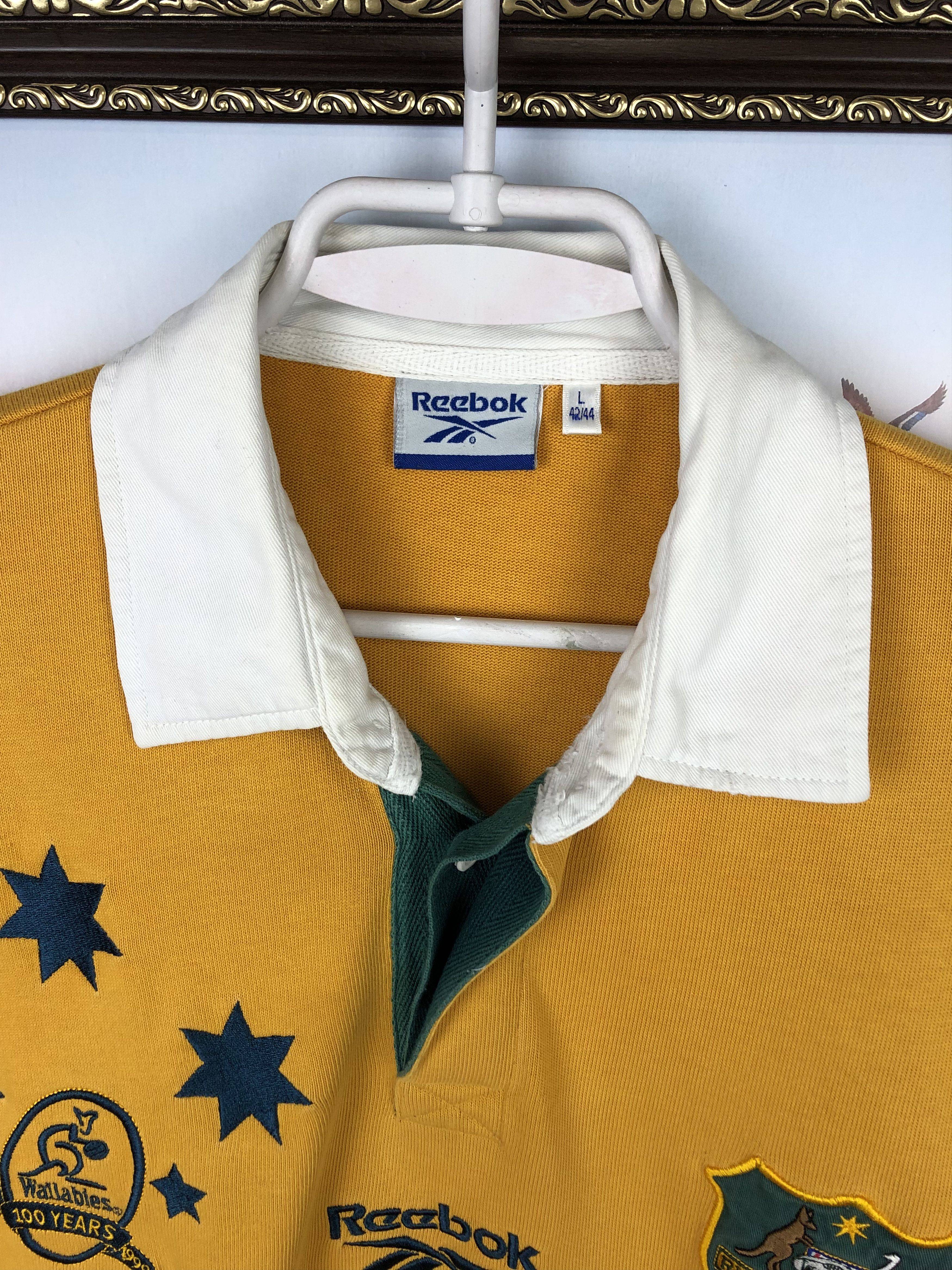 Vintage 90's Reebok Australia Wallabies Rugby Union Jersey