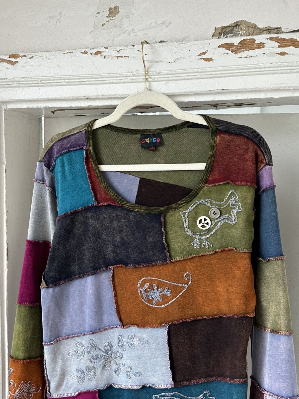 Vintage Sewn in Pieces Multicolor Jumper