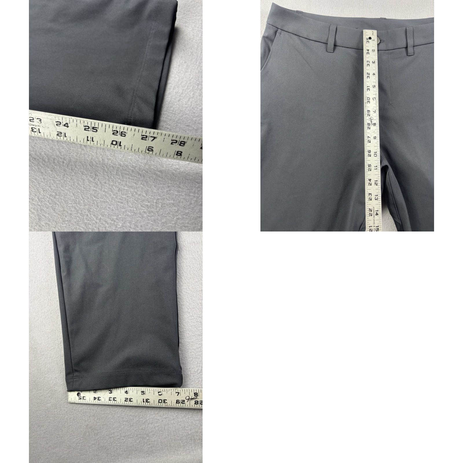 Lululemon Pants Mens 34x27 Gray Slim Fit Chino Sports Preppy Dress Casual Travel Regular Size 34 Inseam 27 - Polyester Blend Slim Knit Modernist?