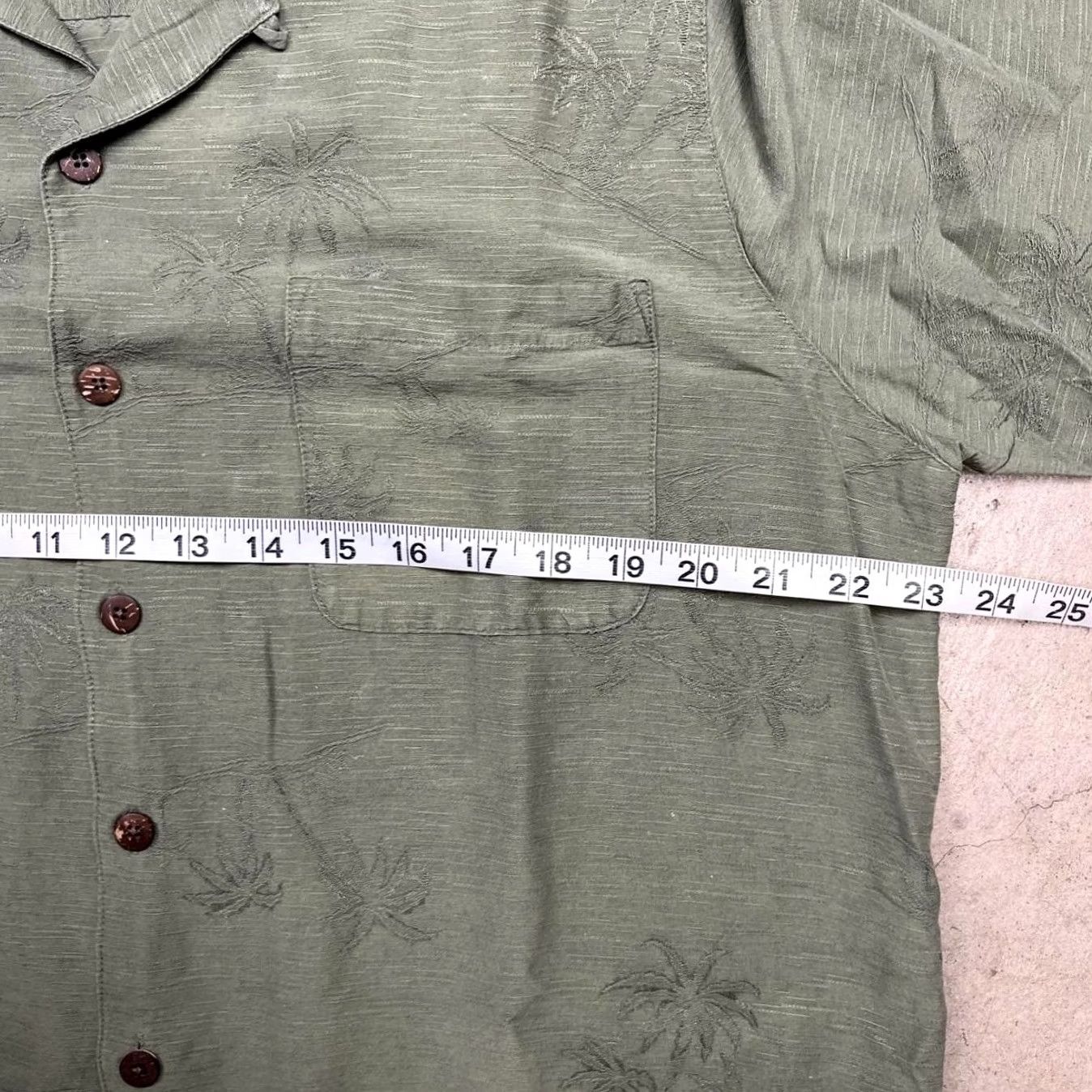 Vintage Vintage Silk Camp Collar Loop Green Button Up Shirt Medium - Vintage Havana Jack Cafe Size US M / EU 48-50 / 2 - 3 Thumbnail