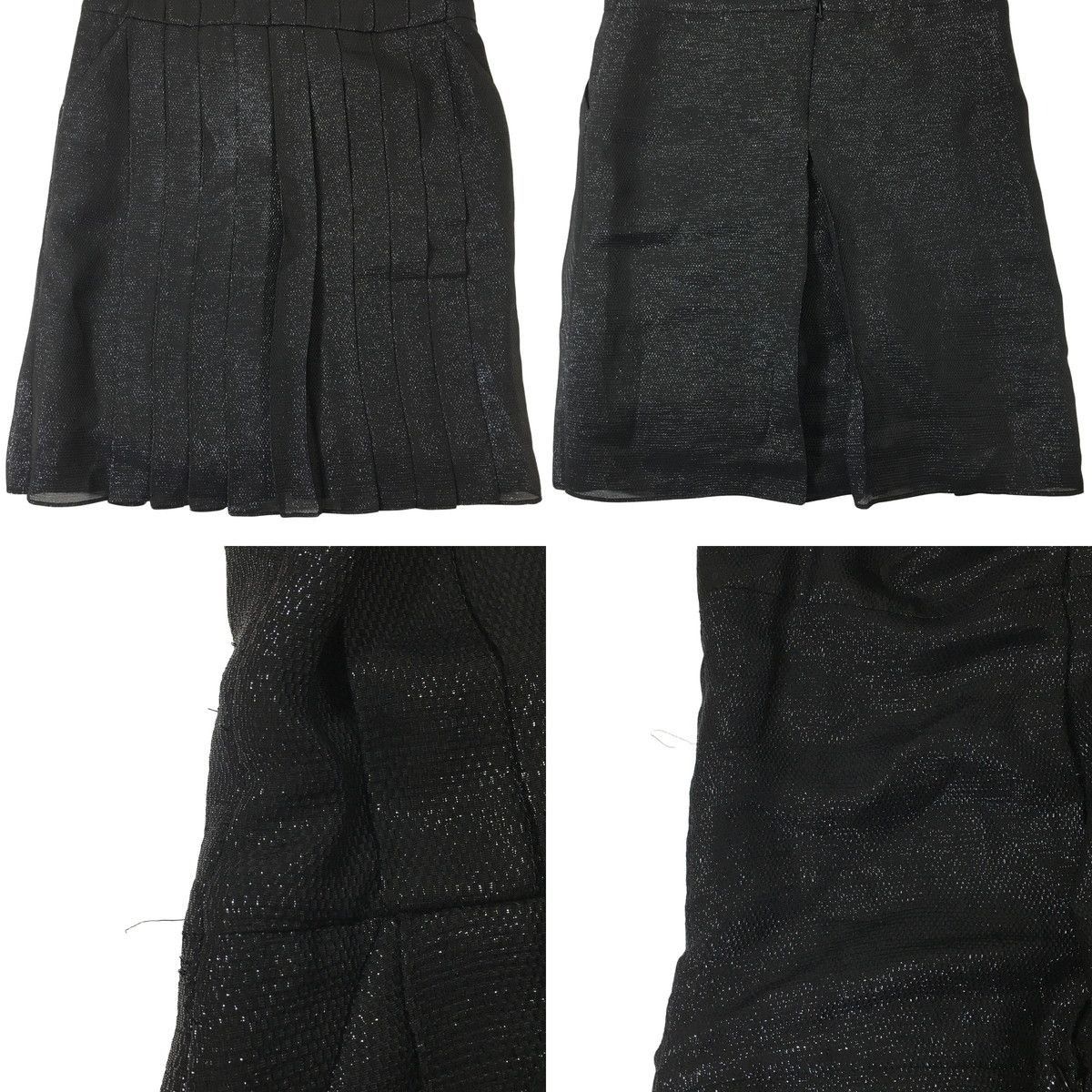 Chanel CHANEL 11A Black Silk Blend Shimmer Dress women 34 Size XXS / US 00 / IT 34 - 8 Thumbnail