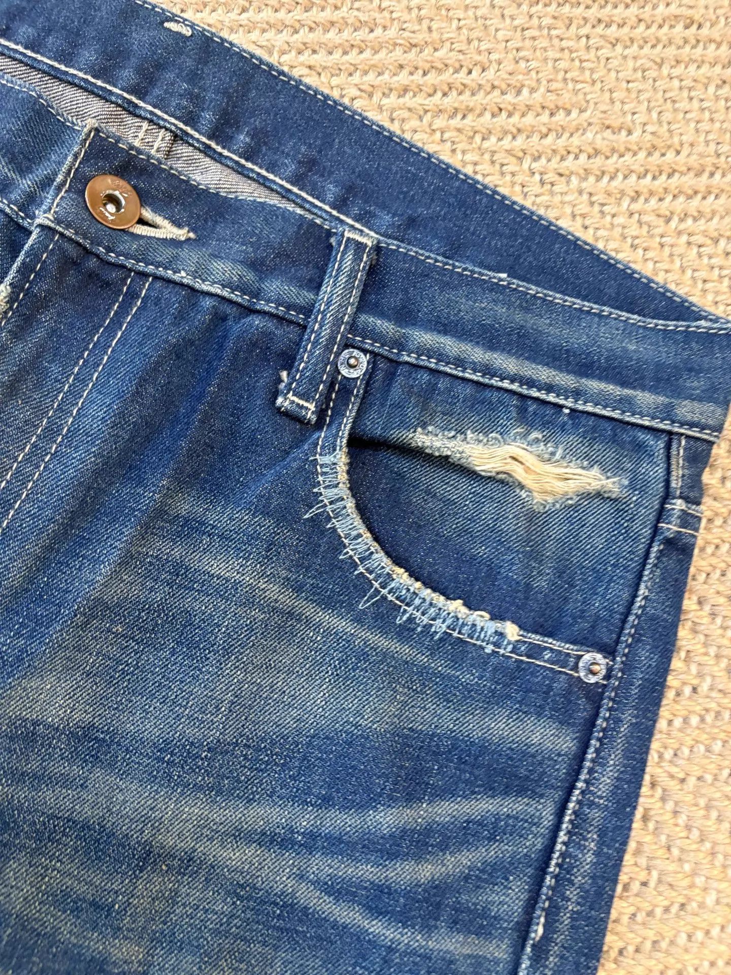 Neighborhood NBHD 2007 SCAB Washed Scab Jeans Narrow M Near New Size US 32 / EU 48 - 7 Thumbnail