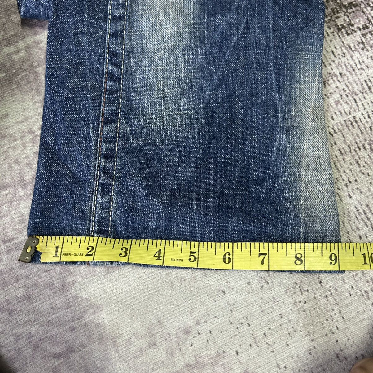 Ed Hardy Y2K Red Pepper Washed Flared Jeans Size 28" / US 6 / IT 42 - 20 Thumbnail