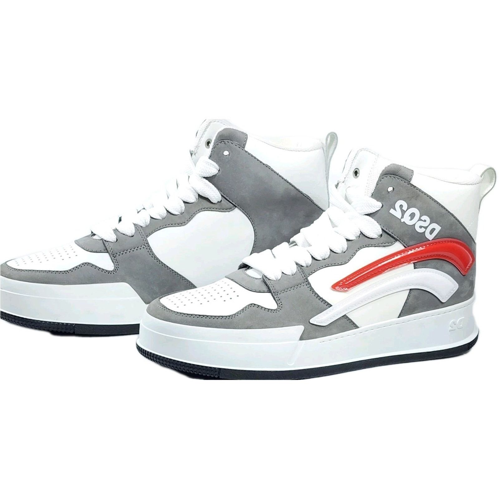 Dsquared2 DSQUARED2 Leather High Top Sneakers US7.5 EU40 Made in Italy Size US 7.5 / EU 40-41 - 3 Thumbnail