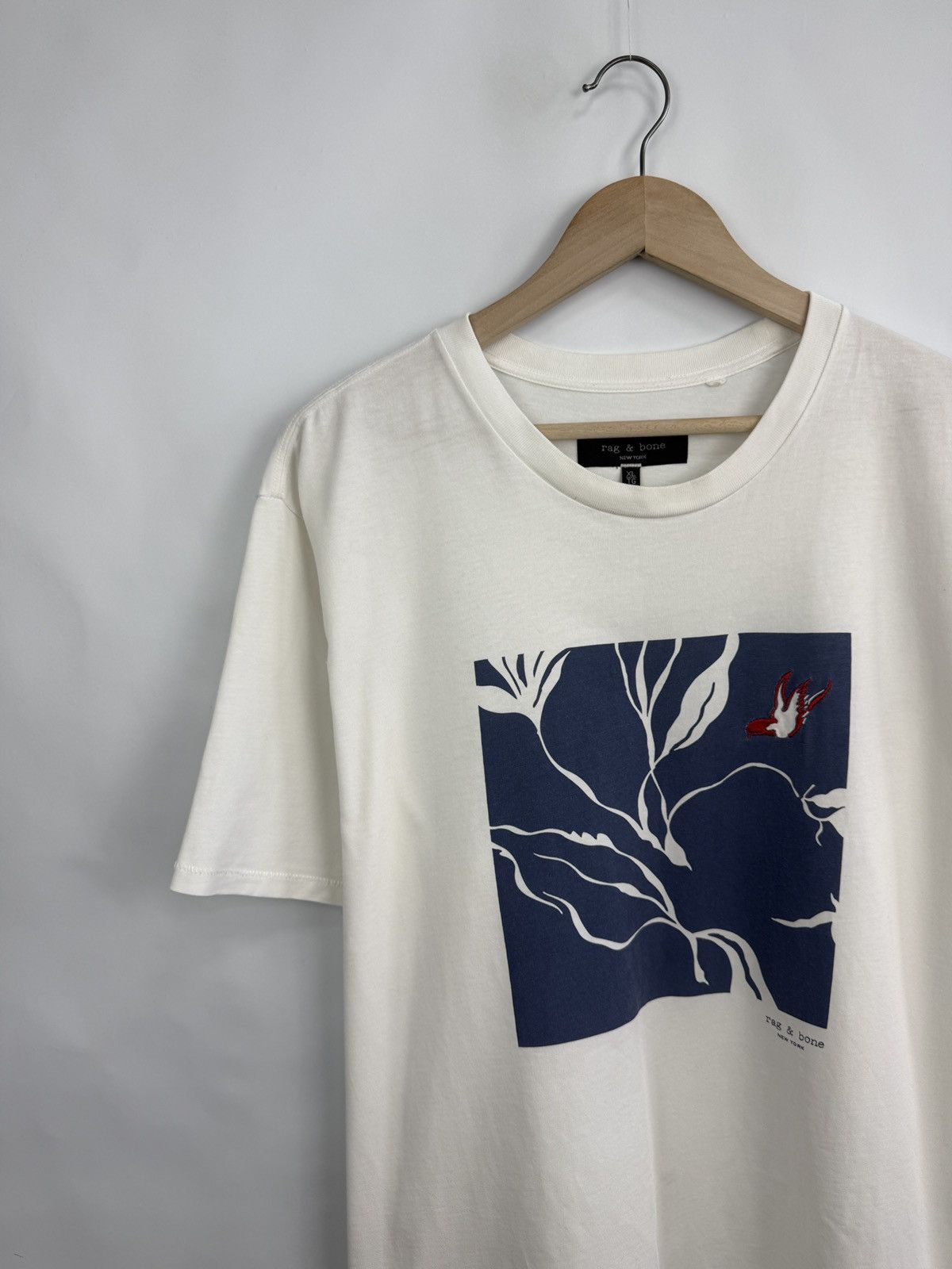 Rag & Bone 🇺🇸 Rag & Bone New York Graphic Embroidered Bird T-Shirt Rare Size US XL / EU 56 / 4 - 8 Thumbnail