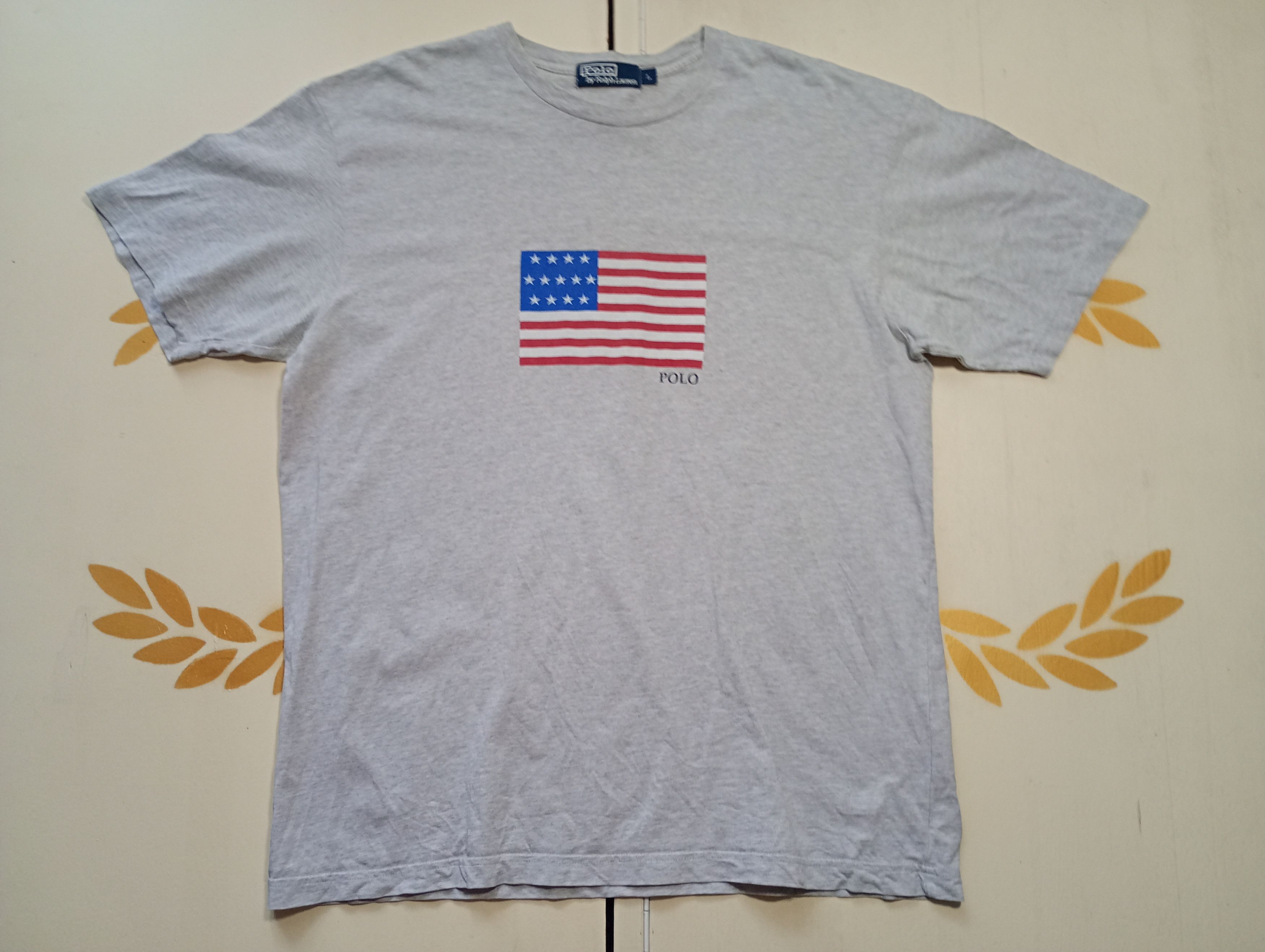 Polo Ralph Lauren Polo Ralph Lauren USA Flag T-Shirt Vintage Size US L / EU 52-54 / 3 - 2 Thumbnail