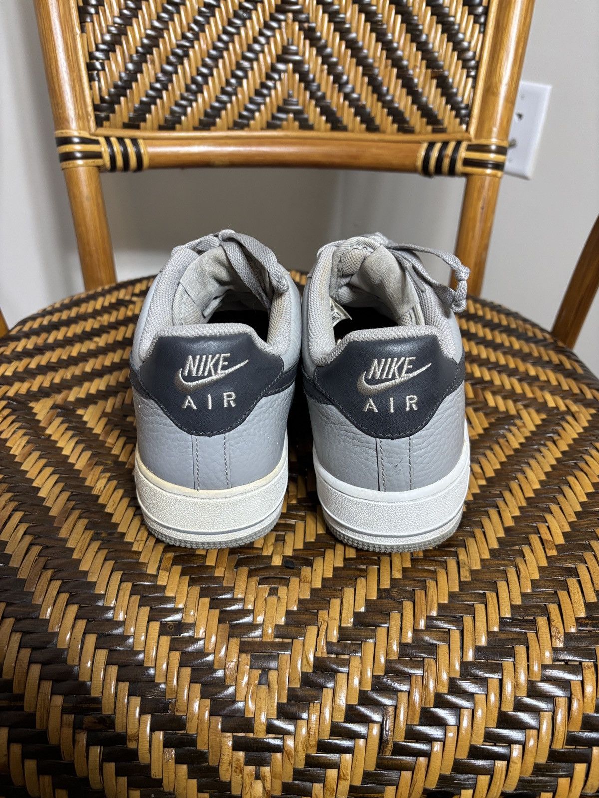 Nike Nike Air Force 1 ‘07 Low White Grey Black Size 9 Size US 9 / EU 42 - 4 Thumbnail