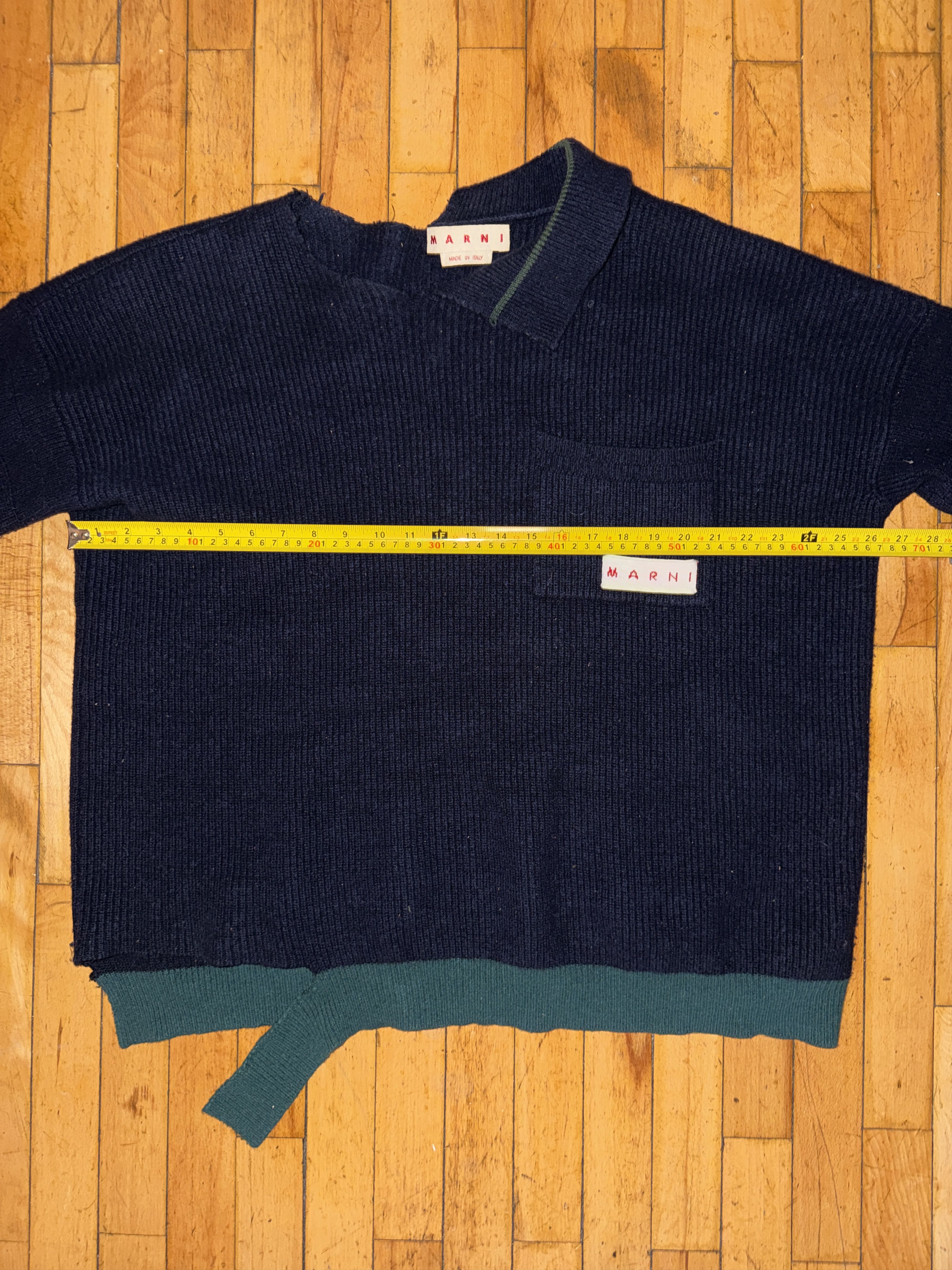 Marni Marni Asymmetrical Deconstructed Knit Sweater Size US L / EU 52-54 / 3 - 5 Thumbnail