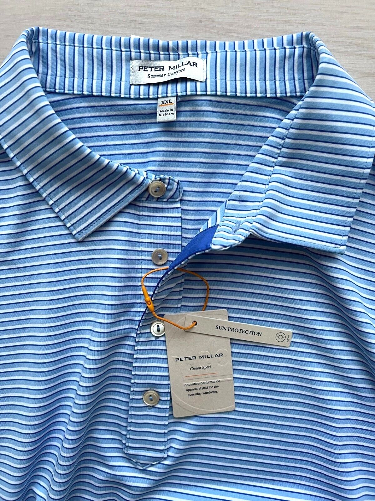 Peter Millar Peter Millar Golf Crown Sport Joyner Jersey Polo Blue XXL Size US XXL / EU 58 / 5 - 5 Thumbnail