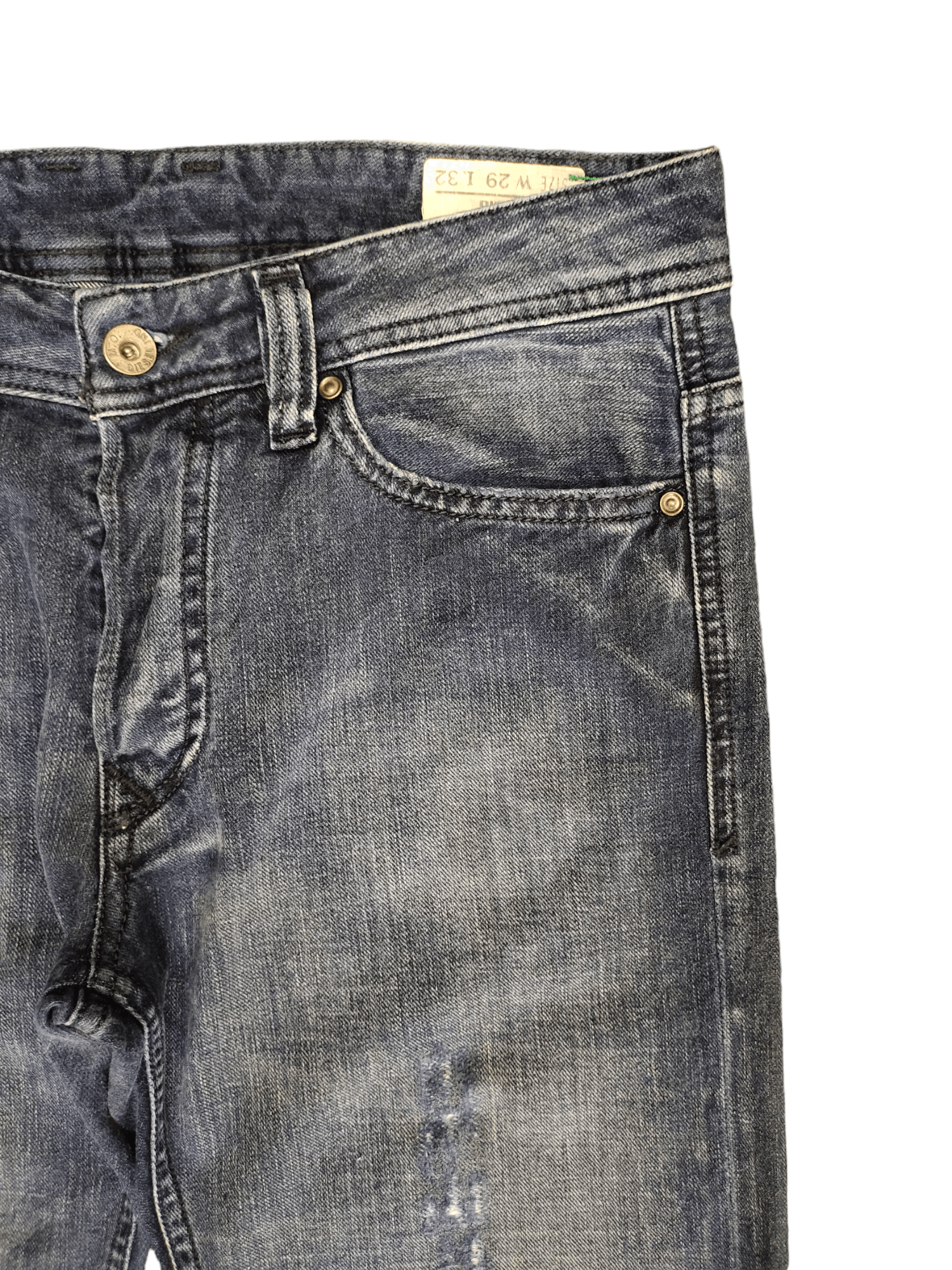 Diesel Vintage Y2k Diesel Viker Distressed Denim Jeans Streetwear Size US 29 - 3 Thumbnail