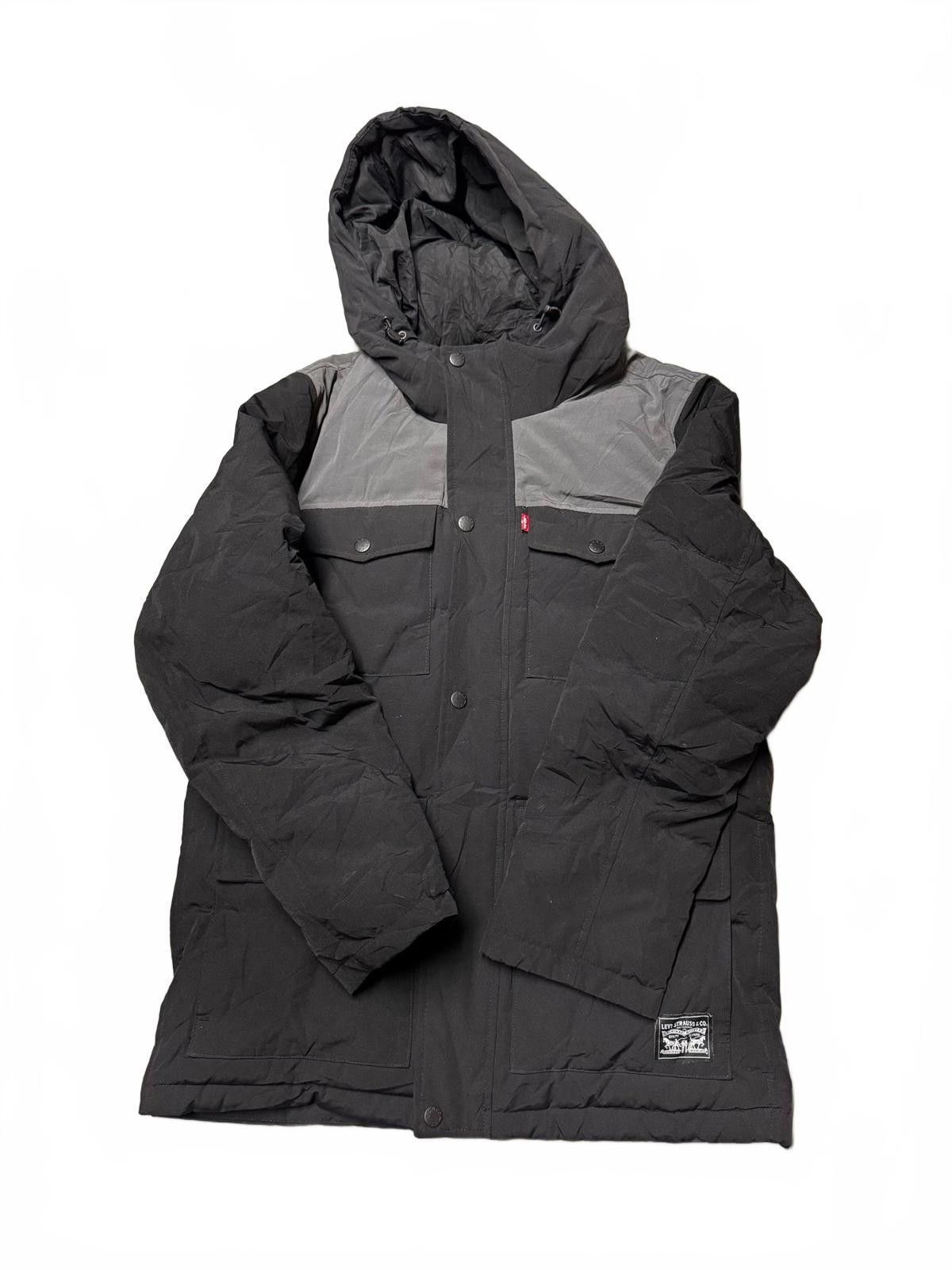 Designer Levi Strauss & Co. Men's Puffer Jacket - Black and Grey Size US M / EU 48-50 / 2 - 1 Thumbnail