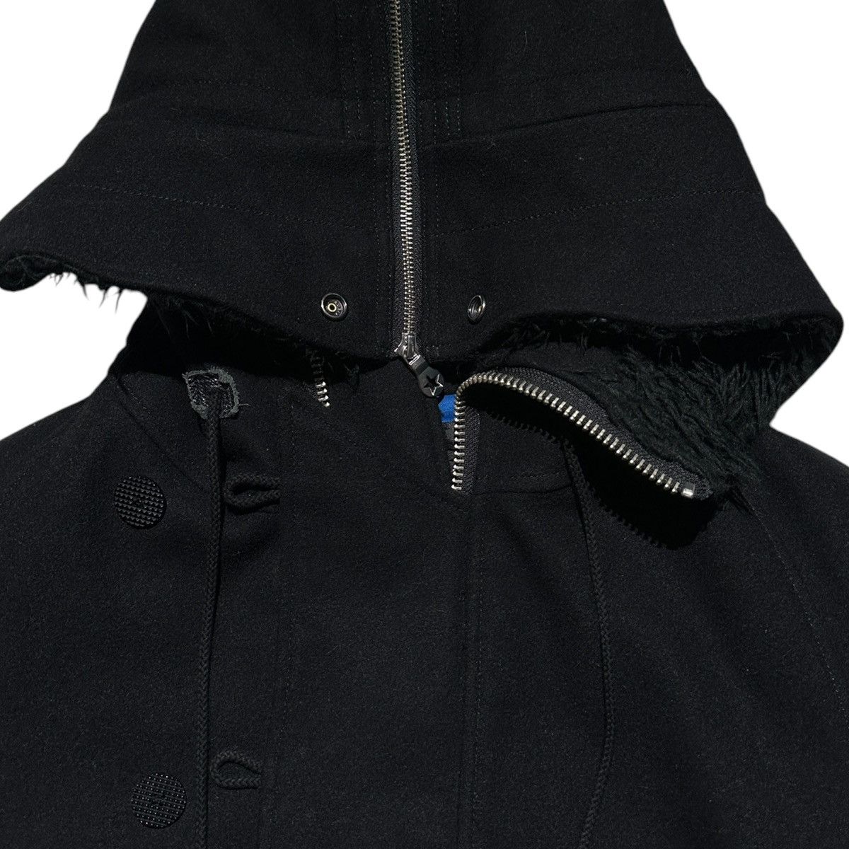 PHENOMENON AW11 Wool fur hooded cropped parka Size US M / EU 48-50 / 2 - 3 Thumbnail