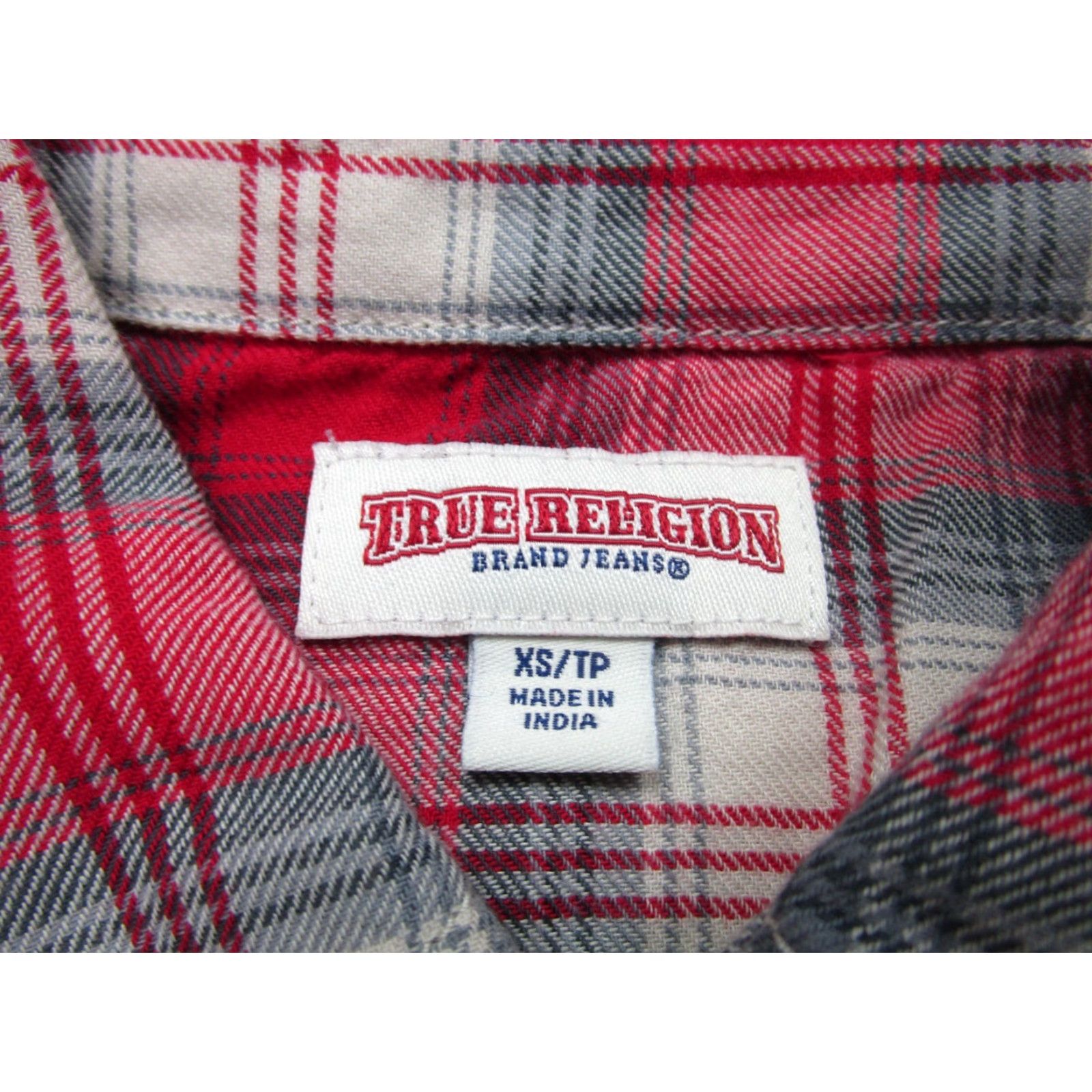 True Religion VINTAGE True Religion Shirt Womens XS Red Plaid Western Cowgirl y2k Cowboycore Size XS / US 0-2 / IT 36-38 - 4 Thumbnail