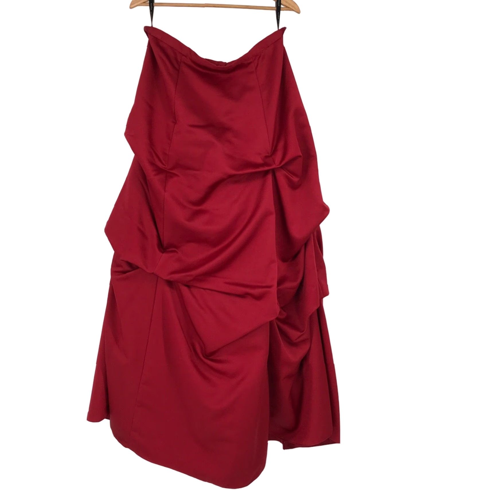 Alfred Angelo 3-Piece Bridesmaid Dress Red Bolero Jacket Full Length Womens  20 - www.skdojo.org