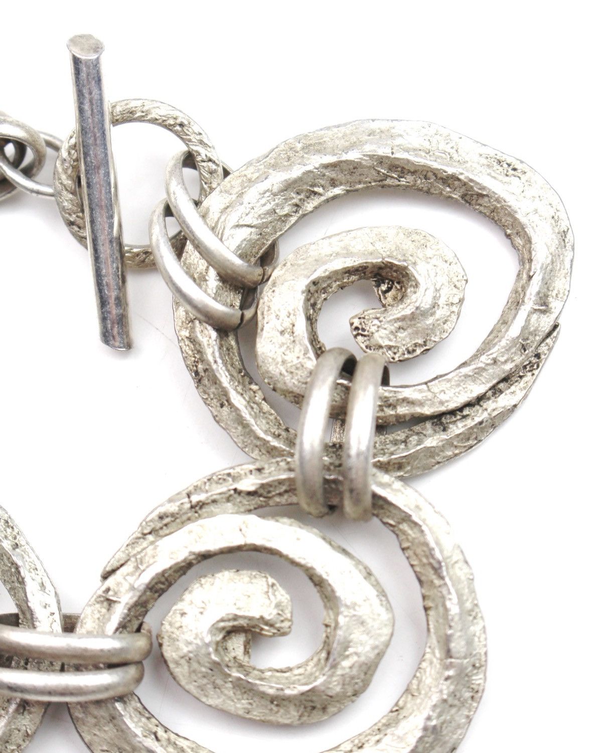 Vintage 1990S CAROLE SAINT GERMAIN PARIS SPIRAL TOGGLE BRACELET Size ONE SIZE - 4 Thumbnail