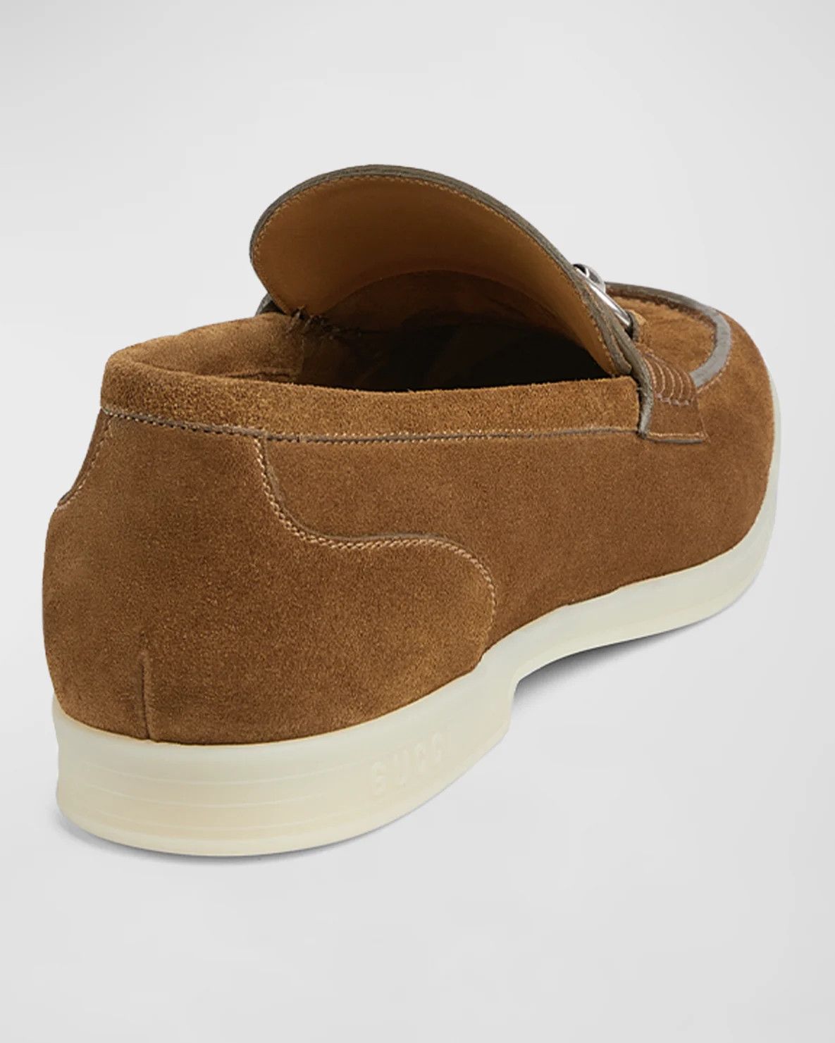 Gucci o1mt1gz0925 Men's Loafers With Horsebit in Brown Size US 6.5 / EU 39-40 - 3 Thumbnail