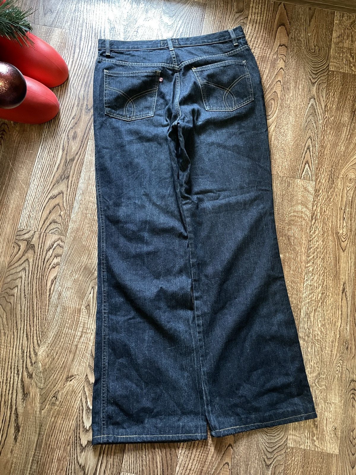 Japanese Brand Vintage Y2K Jeans Wide Legs Flared Harajuku Style Baggy Size US 32 / EU 48 - 7 Thumbnail